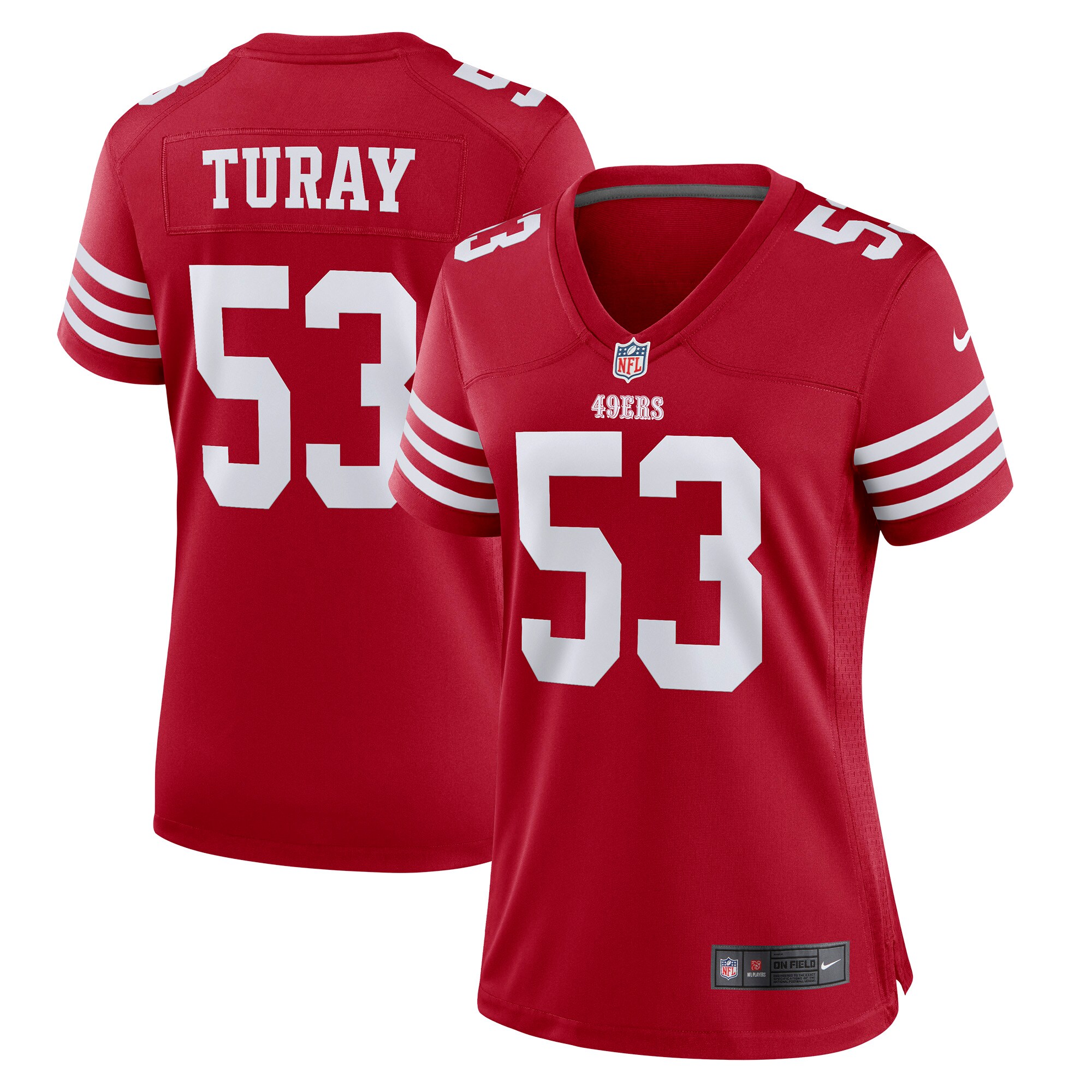Kemoko Turay San Francisco 49ers  Women's Game Player Jersey - Scarlet