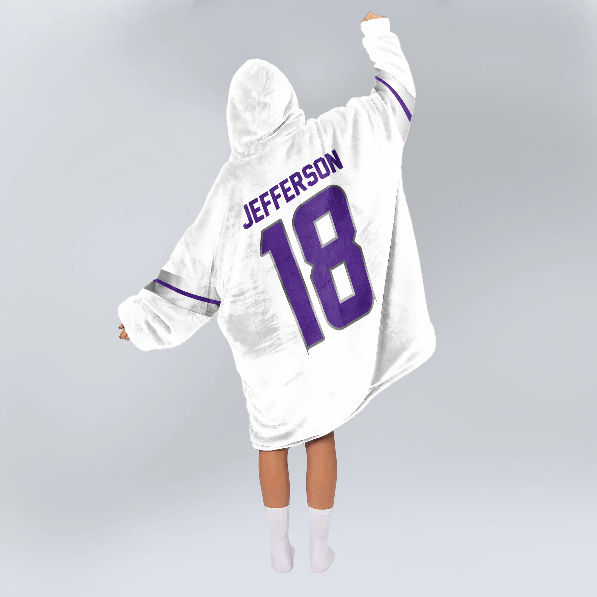 18 Minnesota Football Unisex Blanket Hoodie