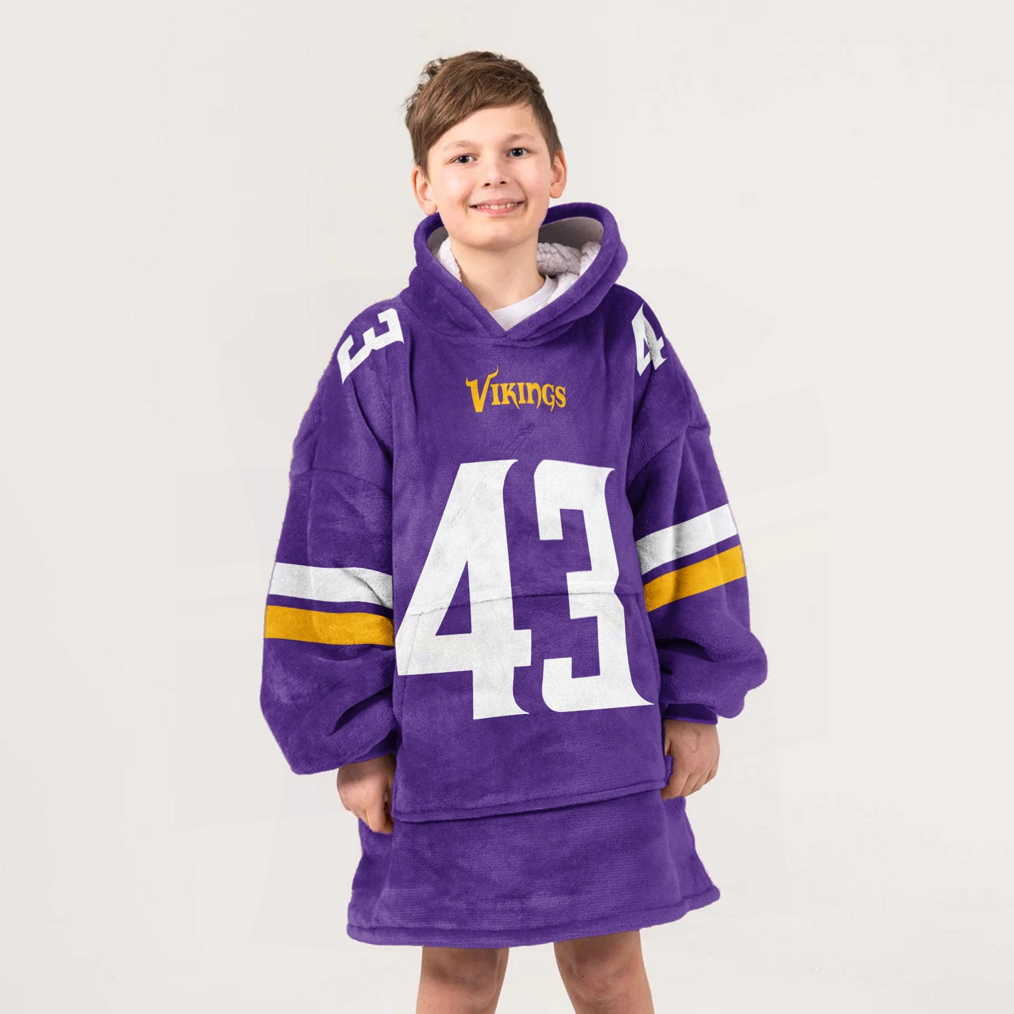 Adult V.G 43 Minnesota Football Unisex Blanket Hoodie