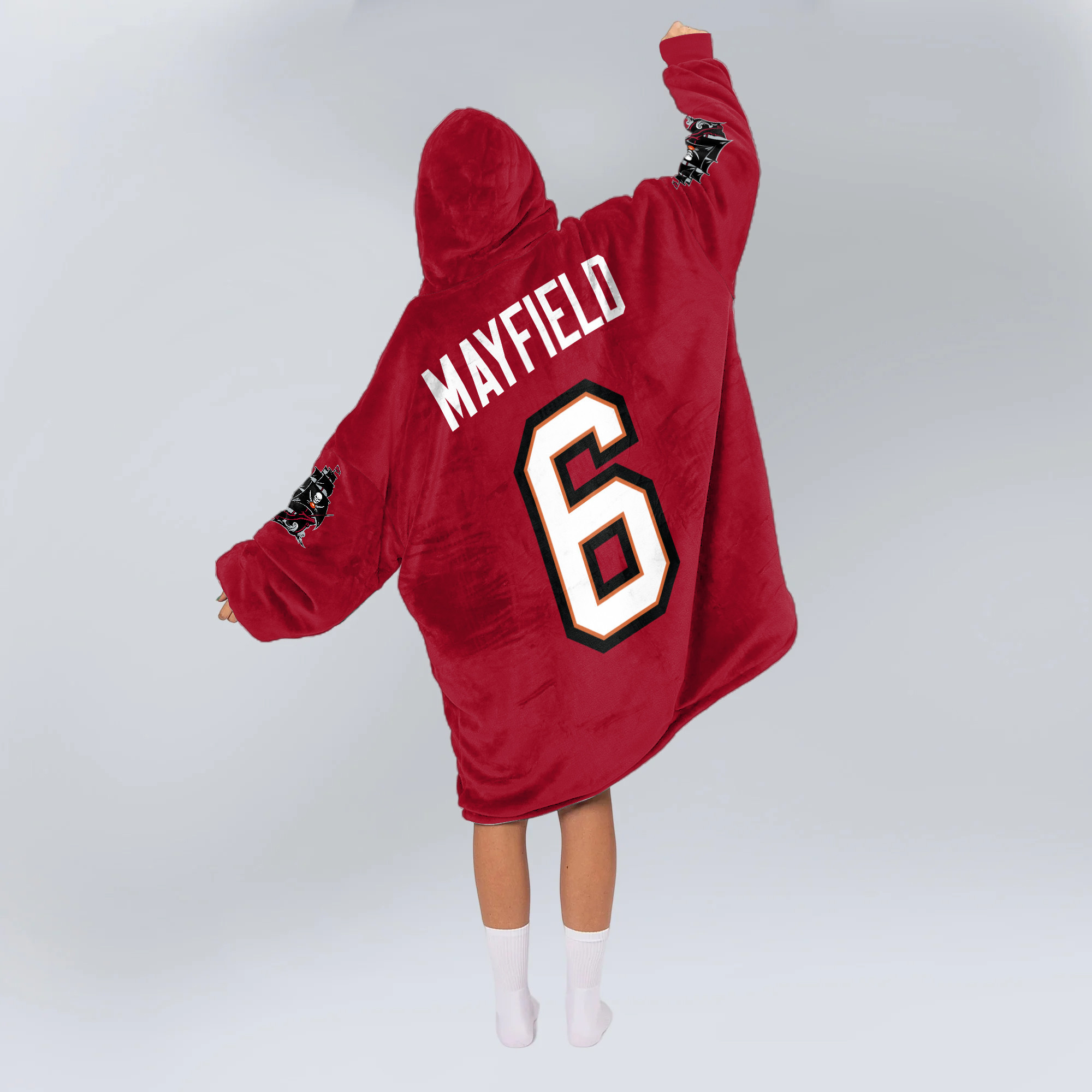 Adult B.M 6 Tampa Bay Football Unisex Blanket Hoodie