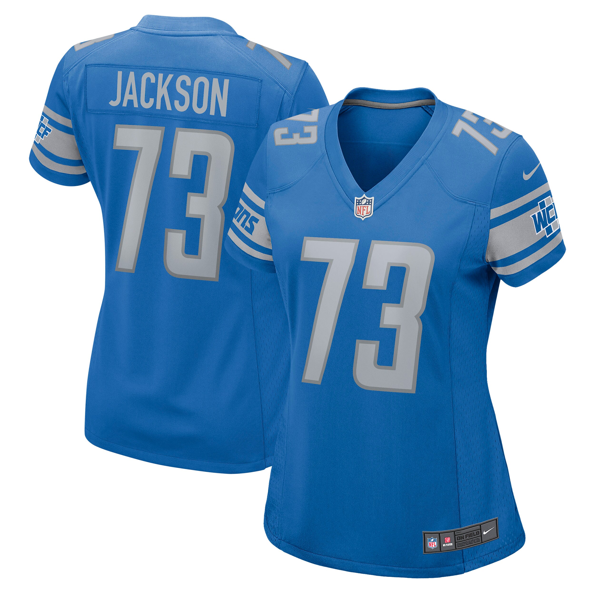 Jonah Jackson Detroit Lions  Women's Game Jersey - Blue
