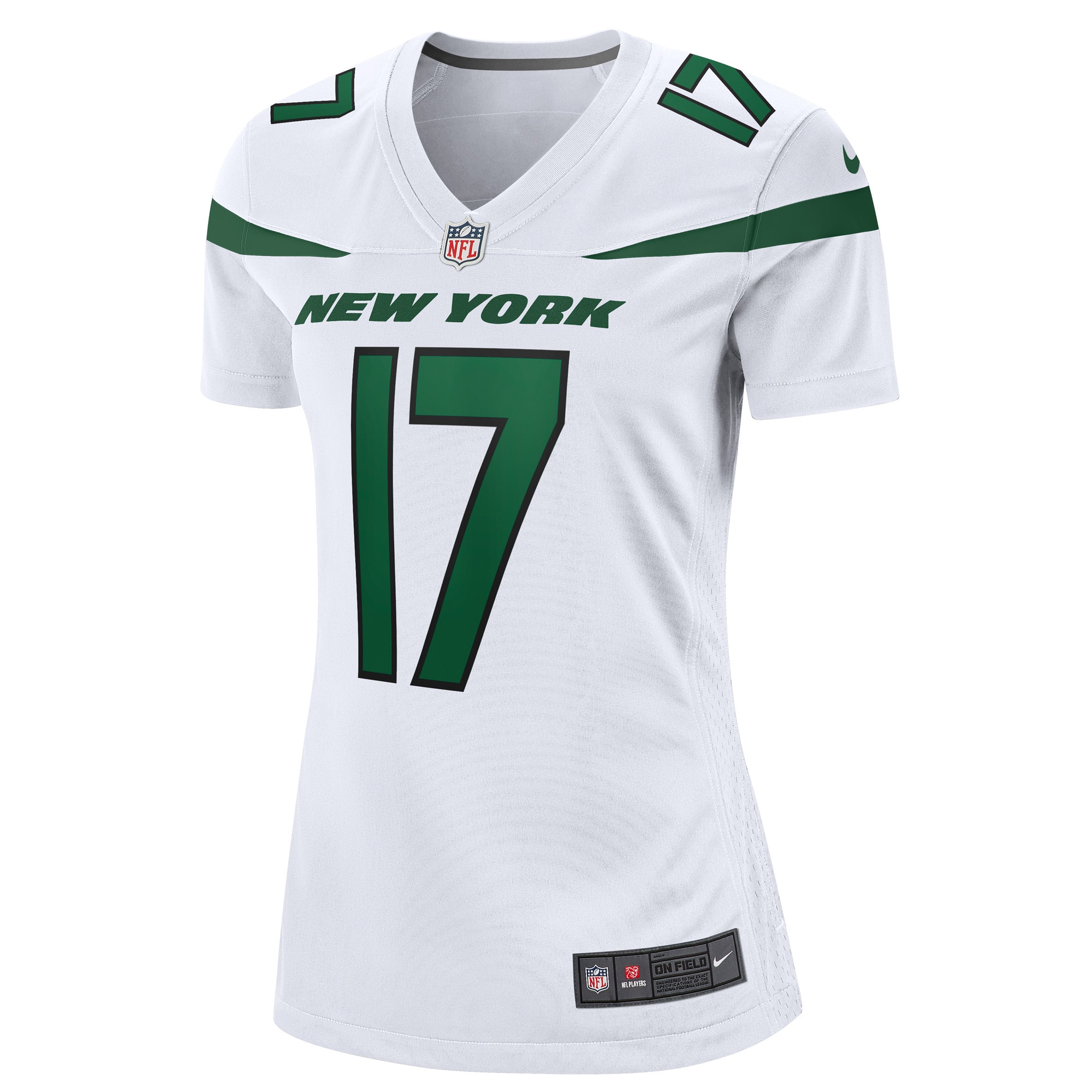 Garrett Wilson New York Jets  Women's Game Player Jersey - White