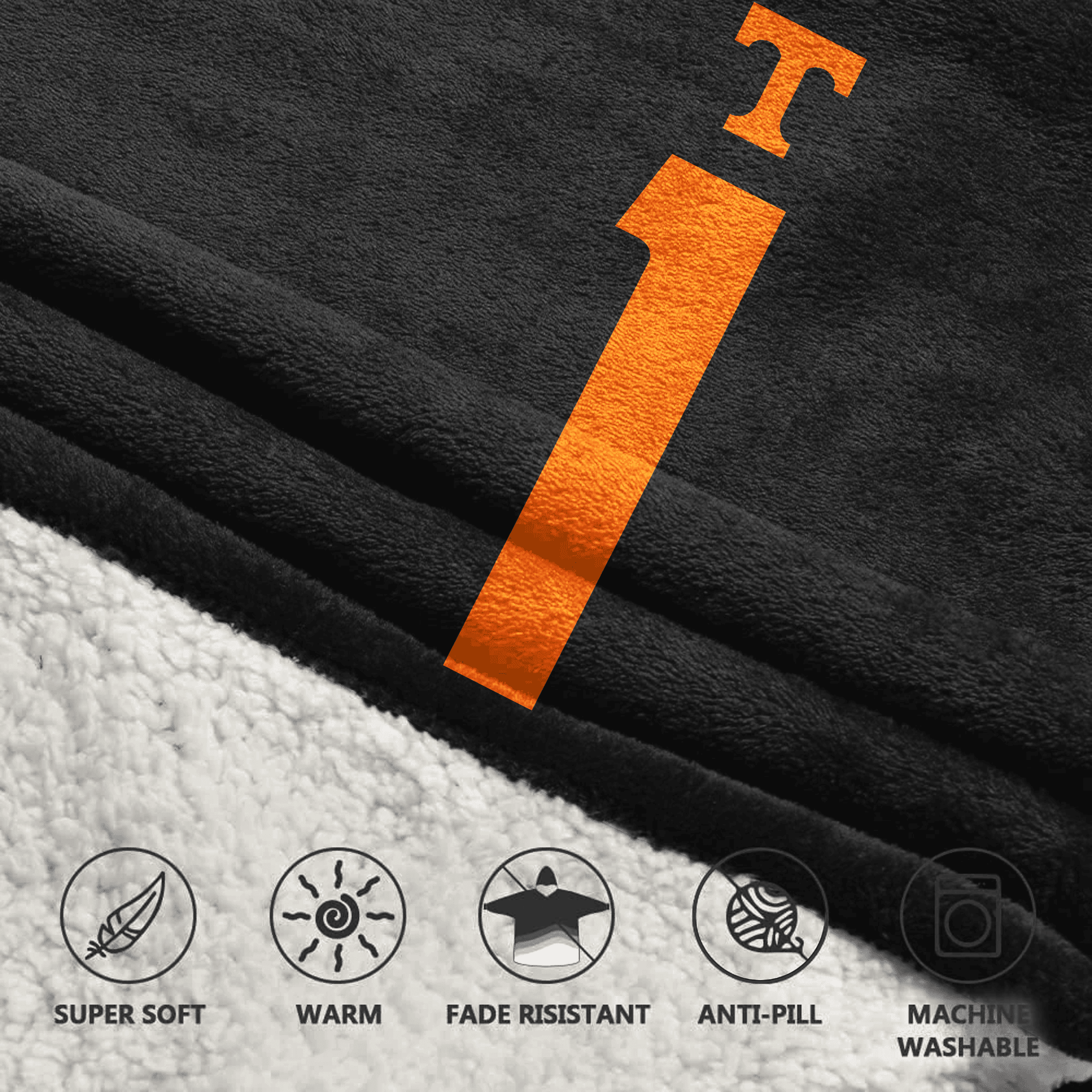 Adult 1 Tennessee Football Unisex Blanket Hoodie