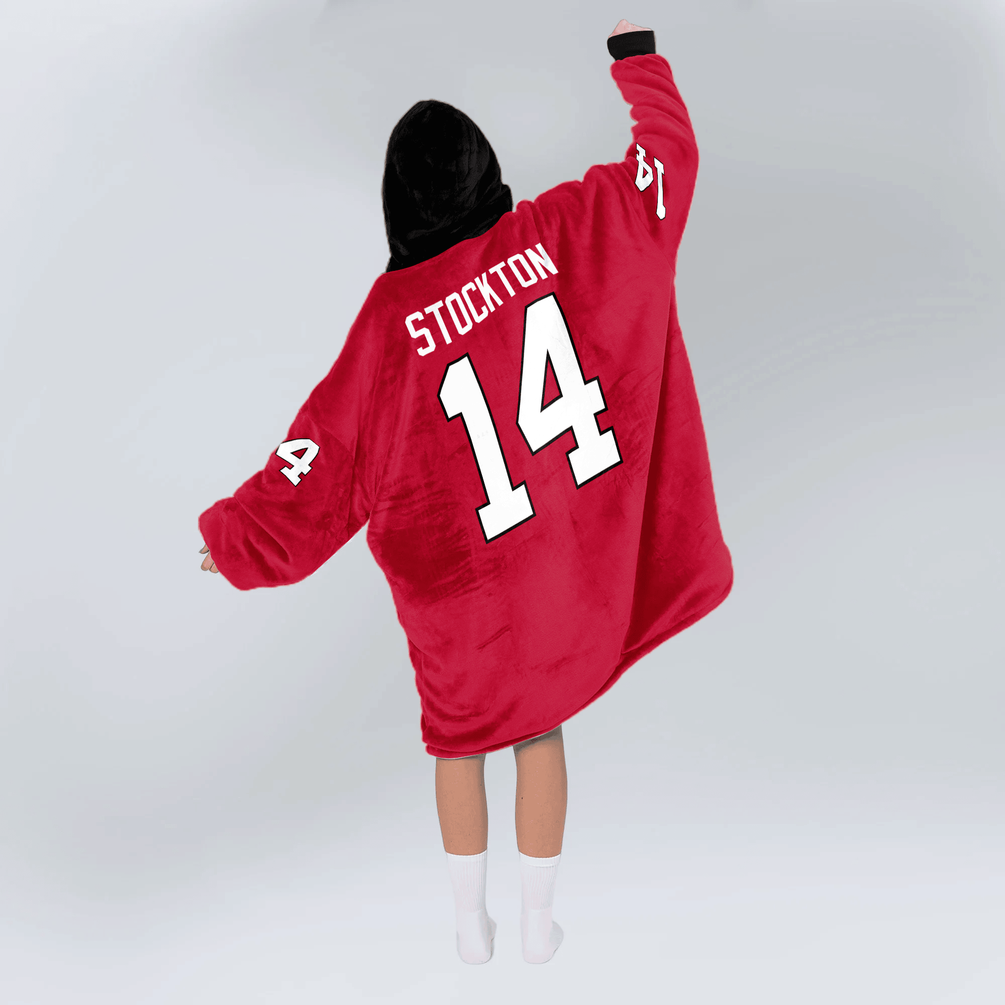 Adult G.S 14 Georgia Football Unisex Blanket Hoodie