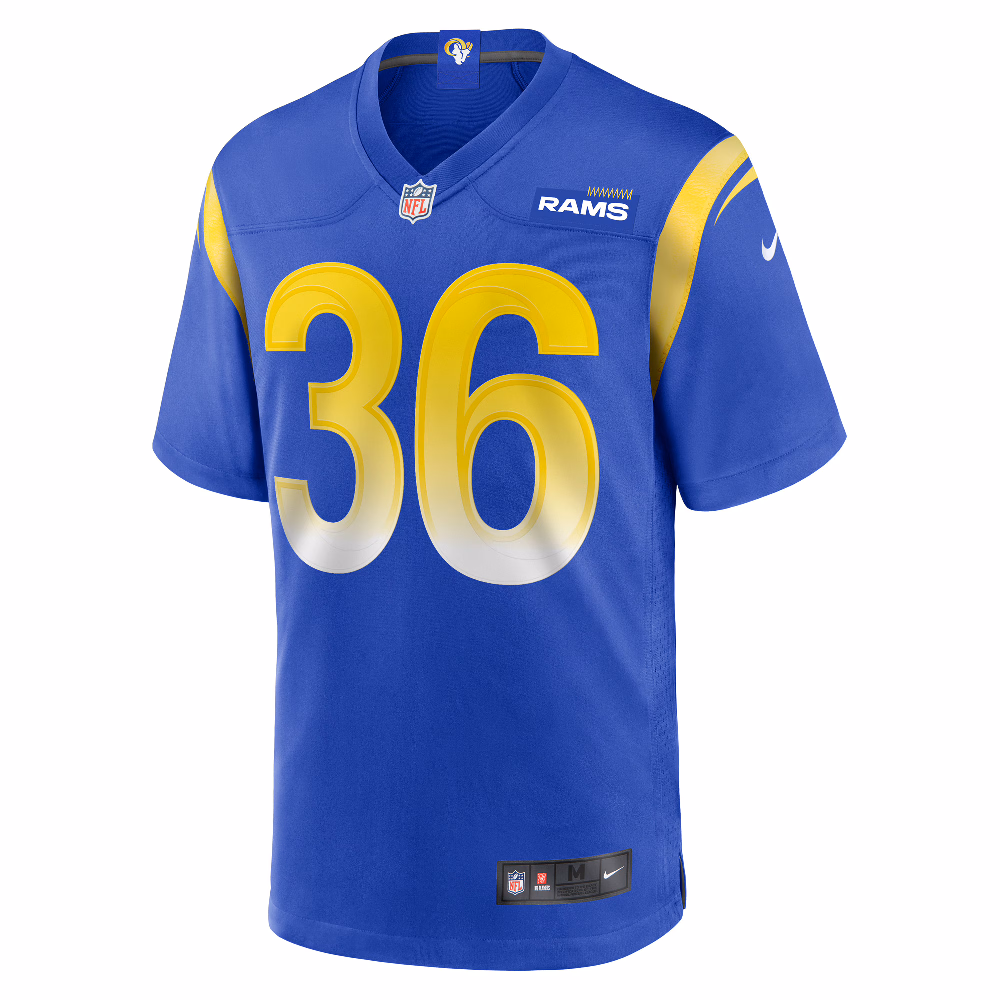 Charles Woods Los Angeles Rams Game Jersey -  Royal
