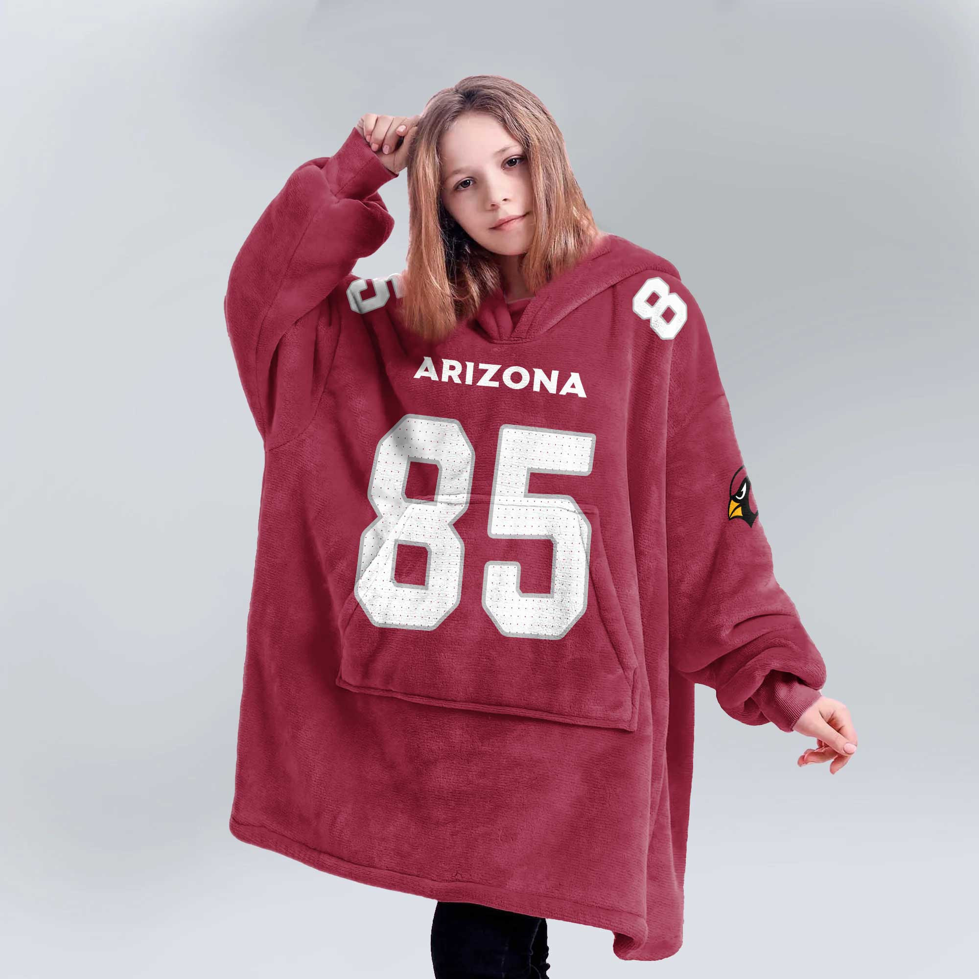 Kid 85 Arizona Football Unisex Blanket Hoodie
