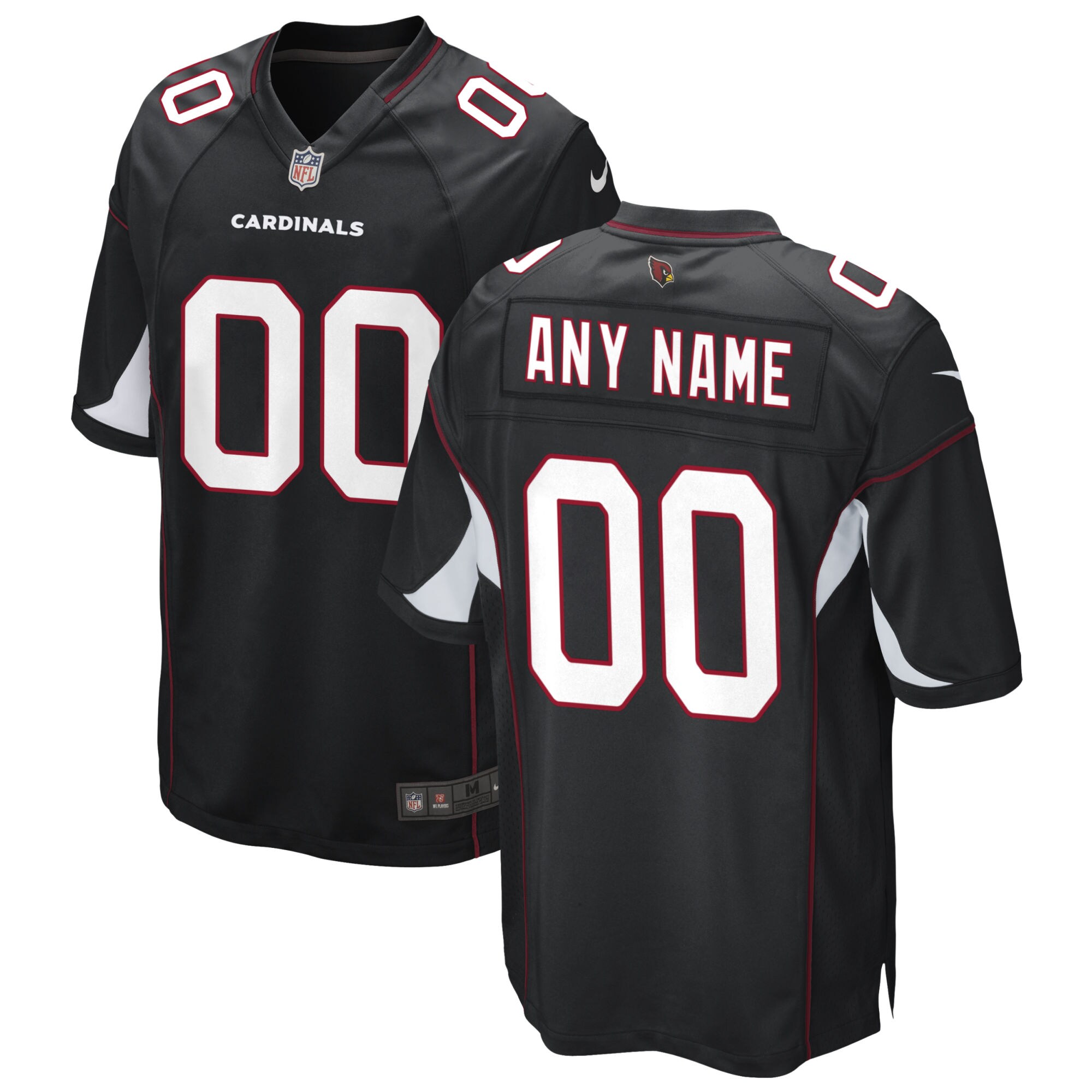 Arizona Cardinals  Alternate Custom Game Jersey - Black