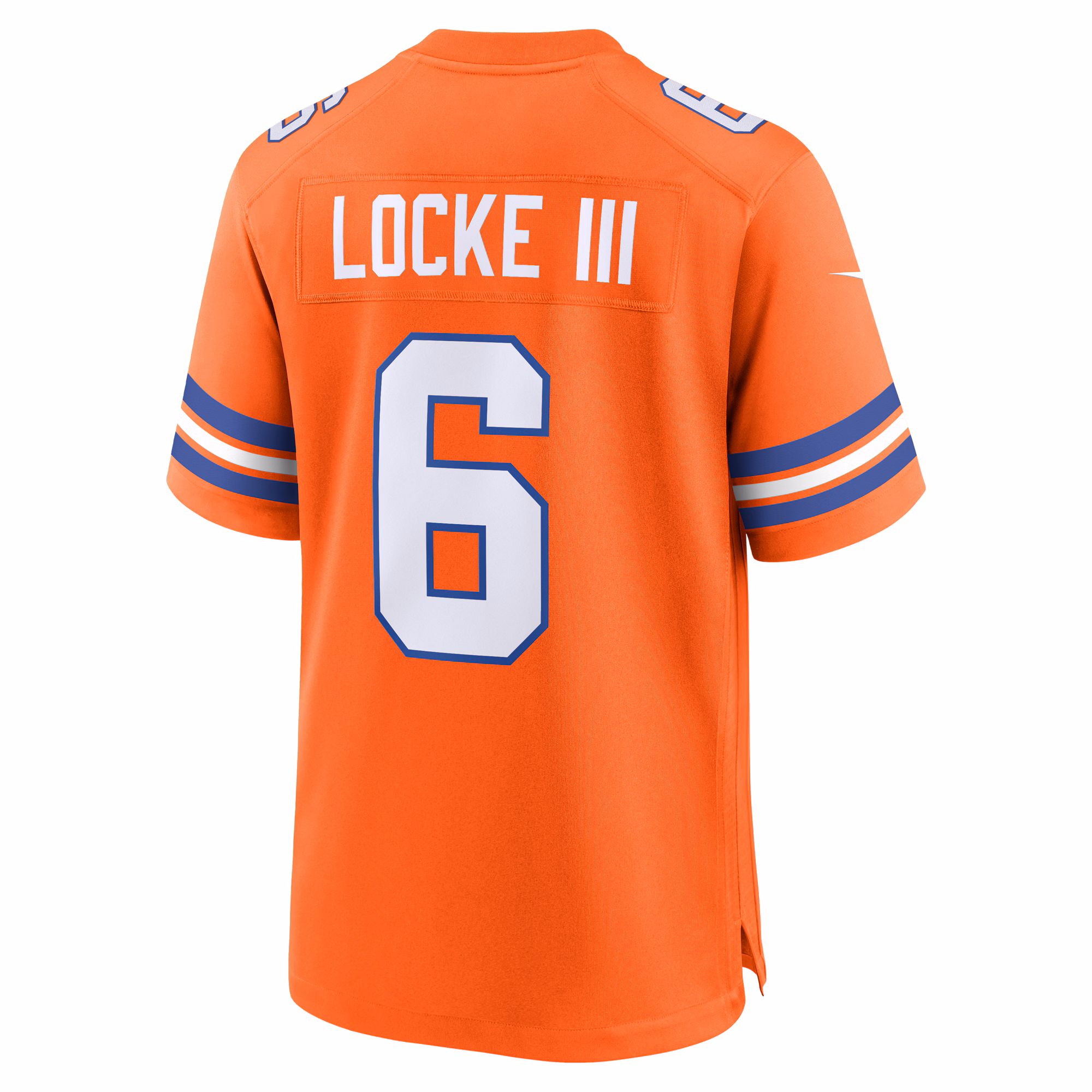 P.J. Locke III Denver Broncos Mile High Collection 1977 Throwback Player Game Jersey - Orange