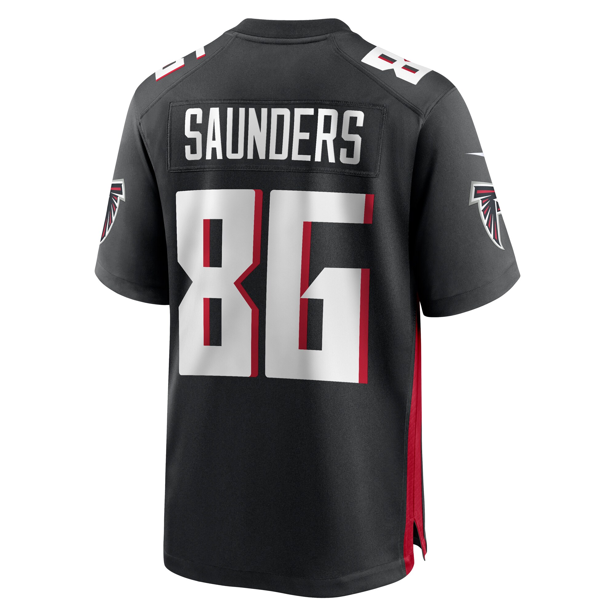 CJ Saunders Atlanta Falcons Team Game Jersey -  Black