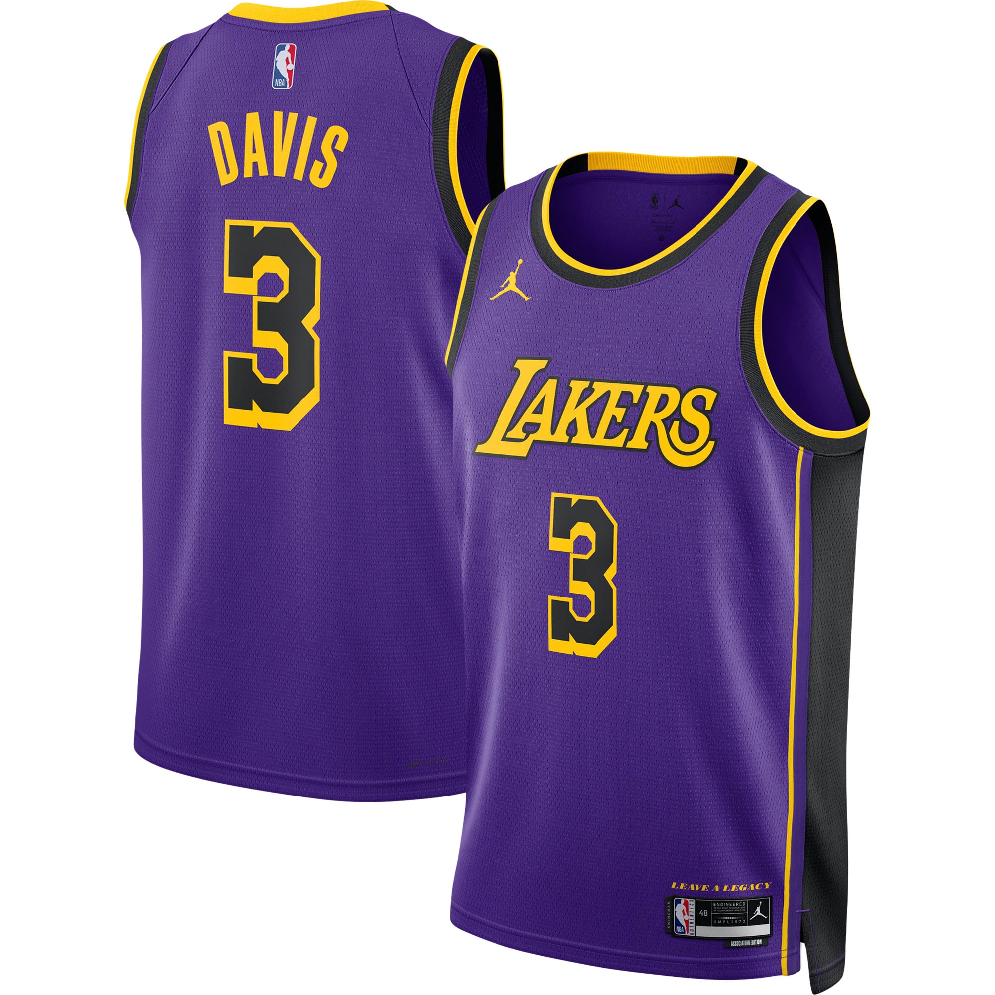 Anthony Davis 2022/23 Los Angeles Lakers  Unisex Swingman Jersey - Statement Edition - Purple