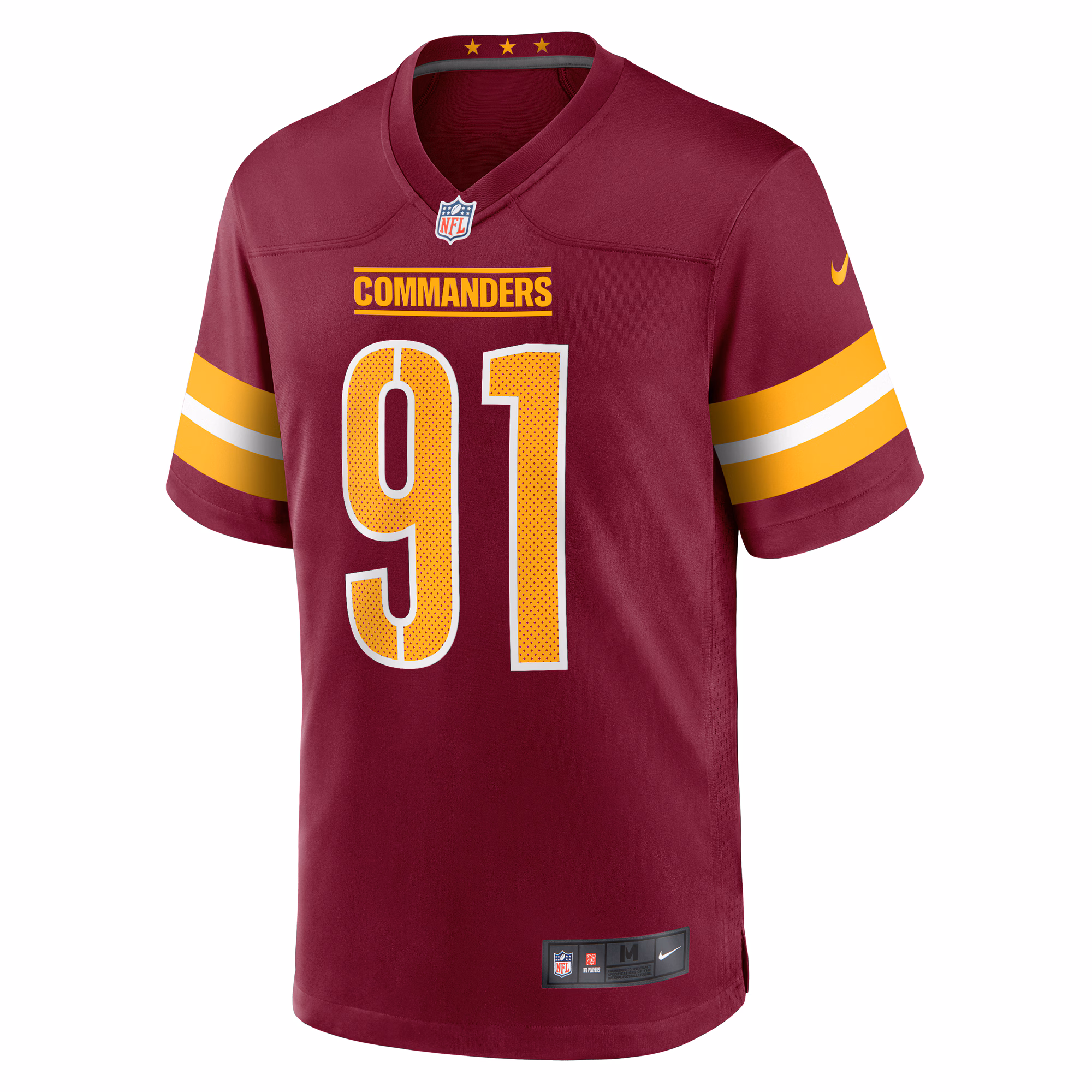 John Ridgeway Washington Commanders  Game Jersey -  Burgundy
