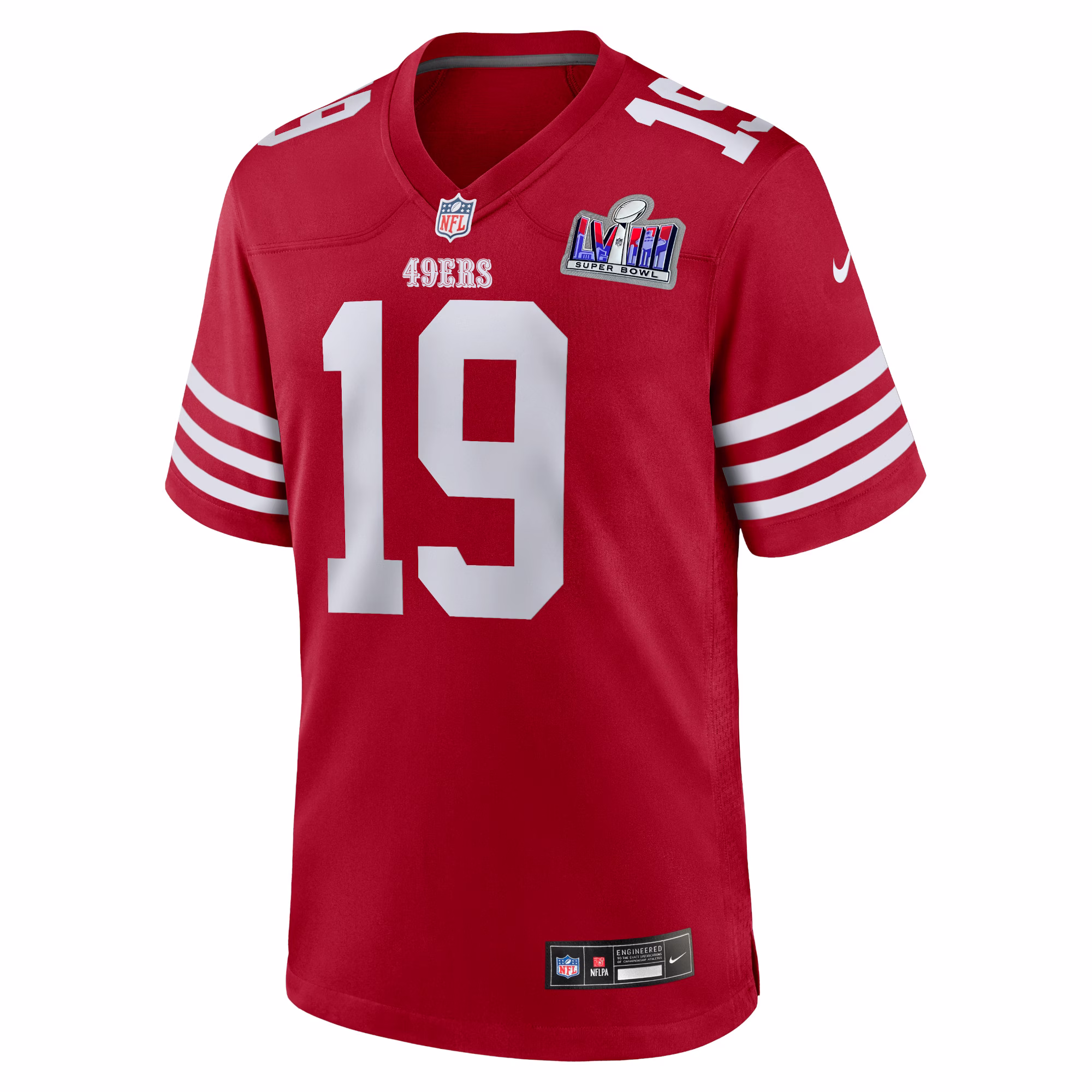 Deebo Samuel San Francisco 49ers  2023 Super Bowl LVIII Game Jersey - Scarlet
