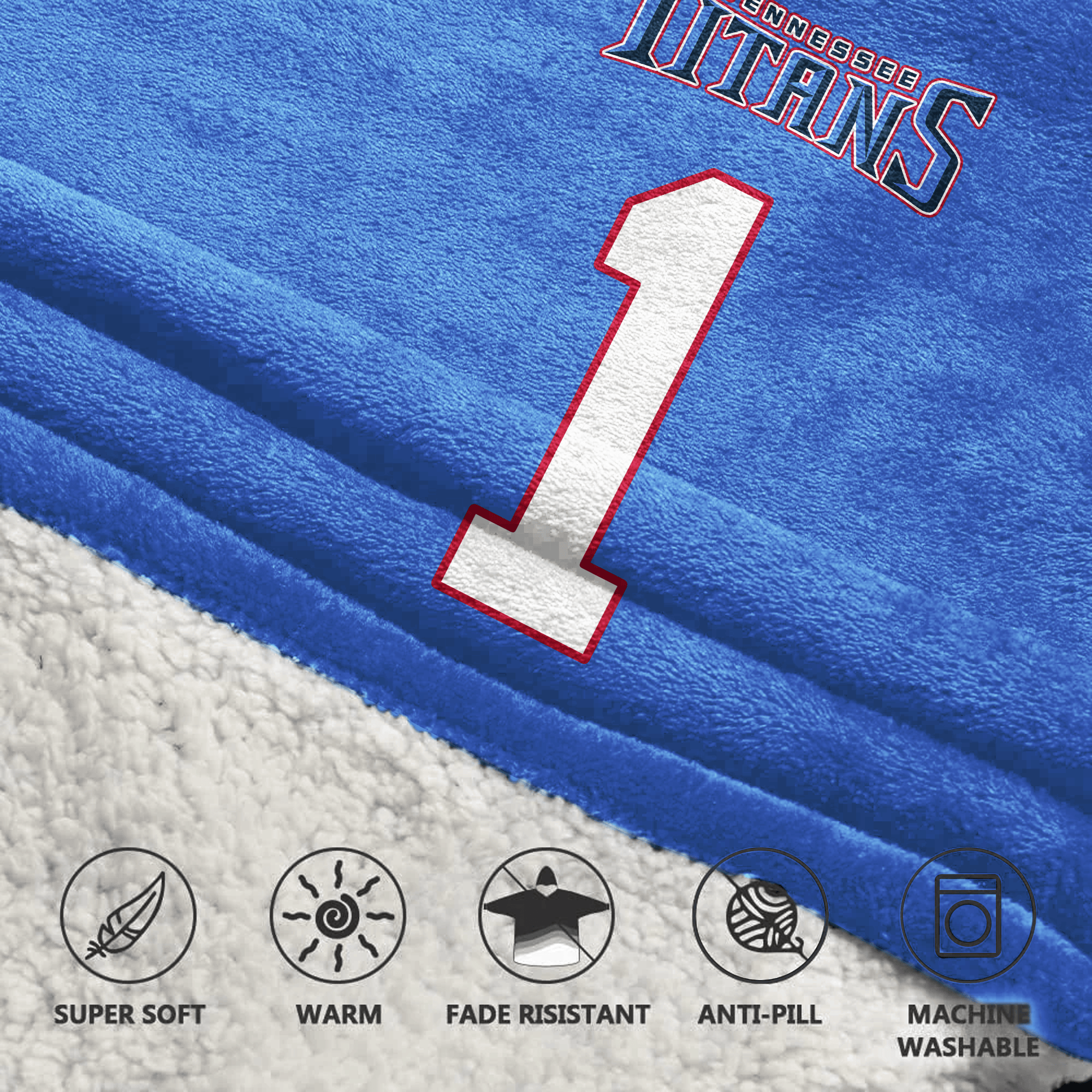 Kid C.W 1 Tennessee Football Unisex Blanket Hoodie