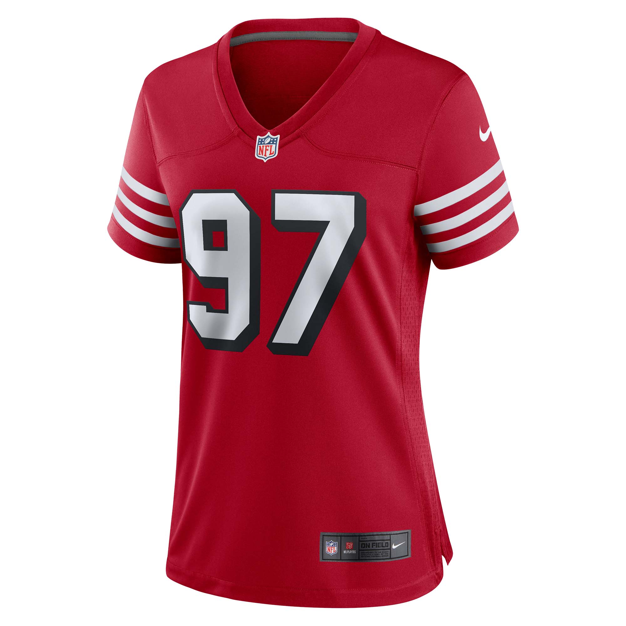Bryant Young San Francisco 49ers  Women's Alternate Game Jersey - Scarlet