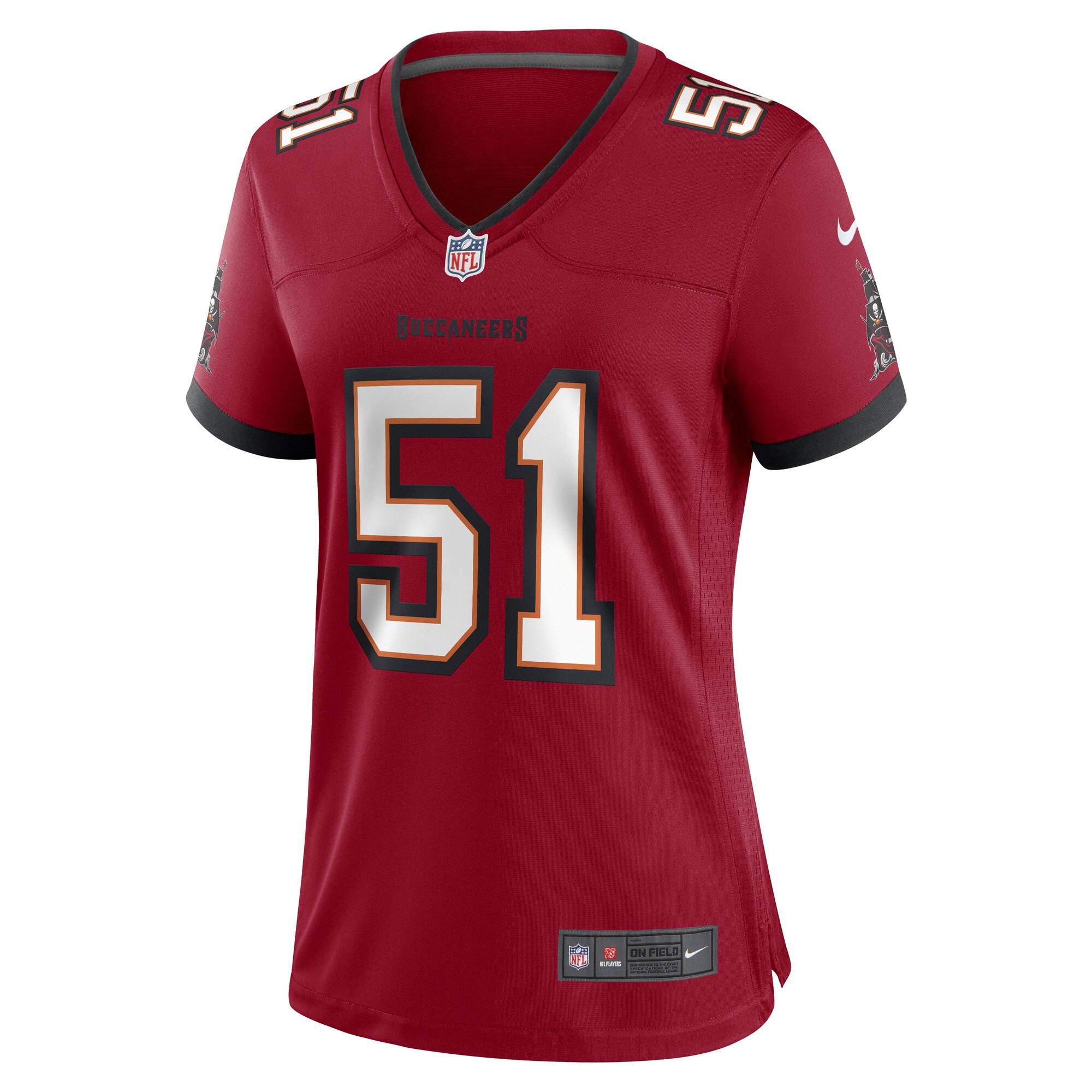 J.J. Russell Tampa Bay Buccaneers  Women's Game Player Jersey - Red