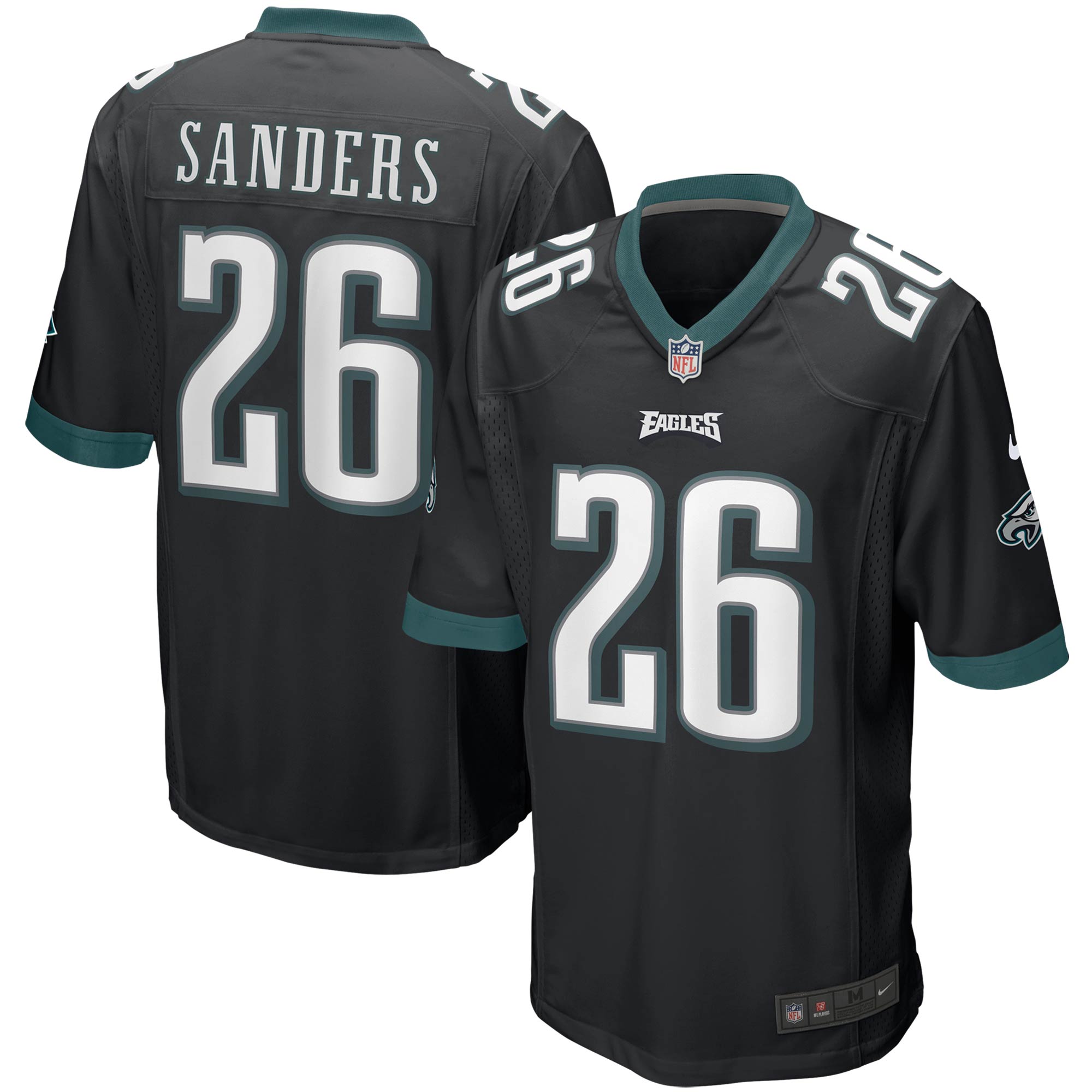 Miles Sanders Philadelphia Eagles  Game Jersey - Black