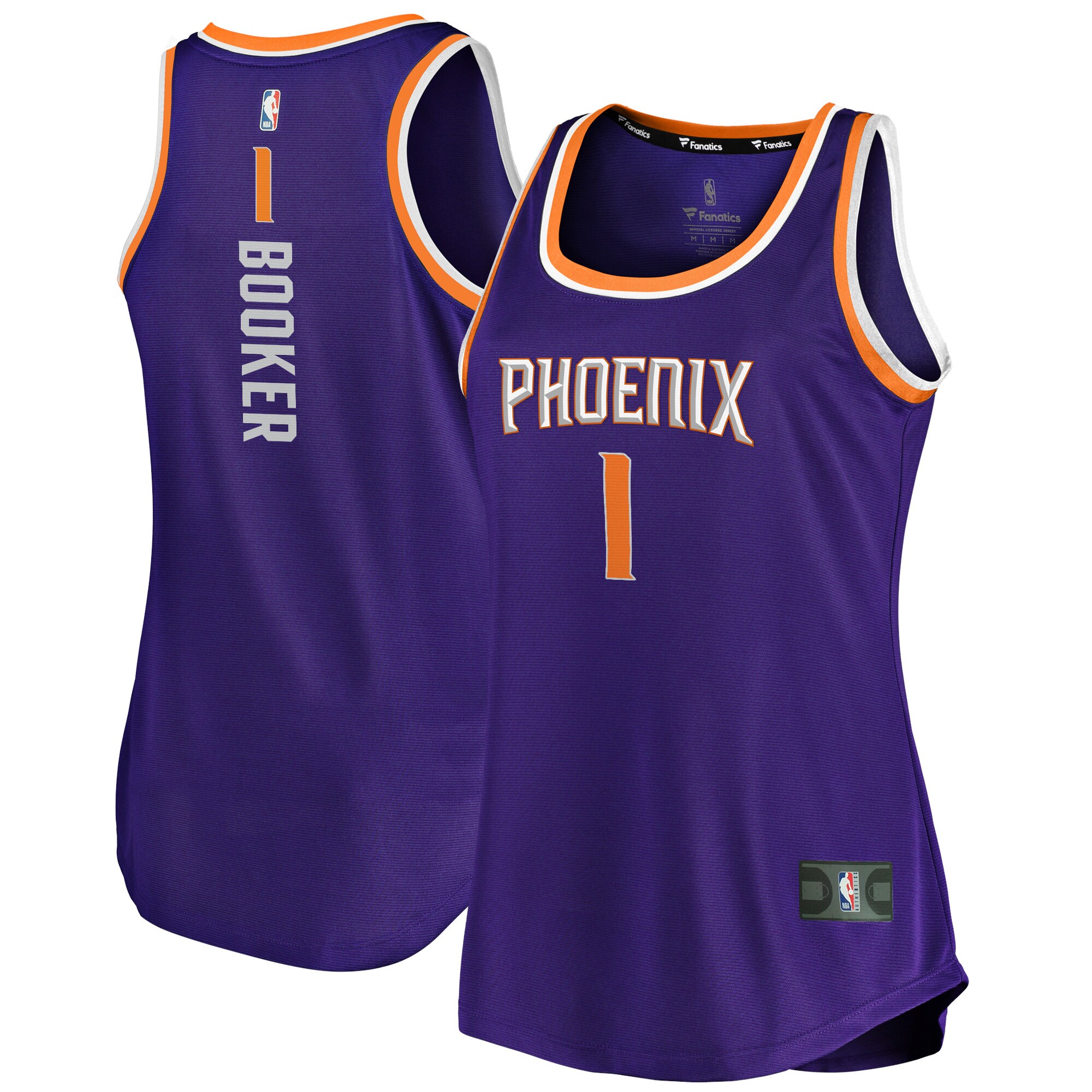 Devin Booker Phoenix Suns  Women's Fast Break Team Tank Jersey - Icon Edition - Purple
