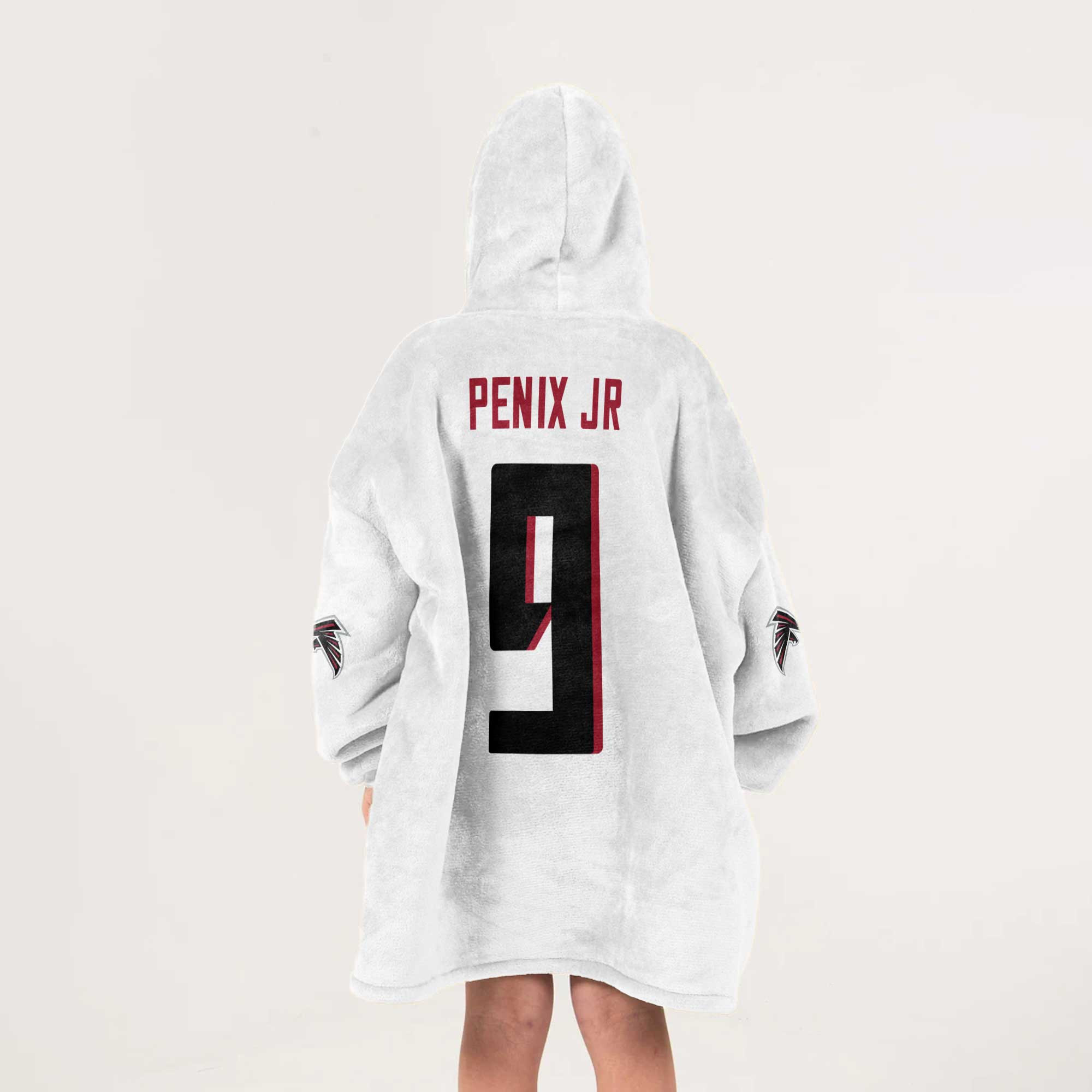 Kid 9 Atlanta Football Unisex Blanket Hoodie