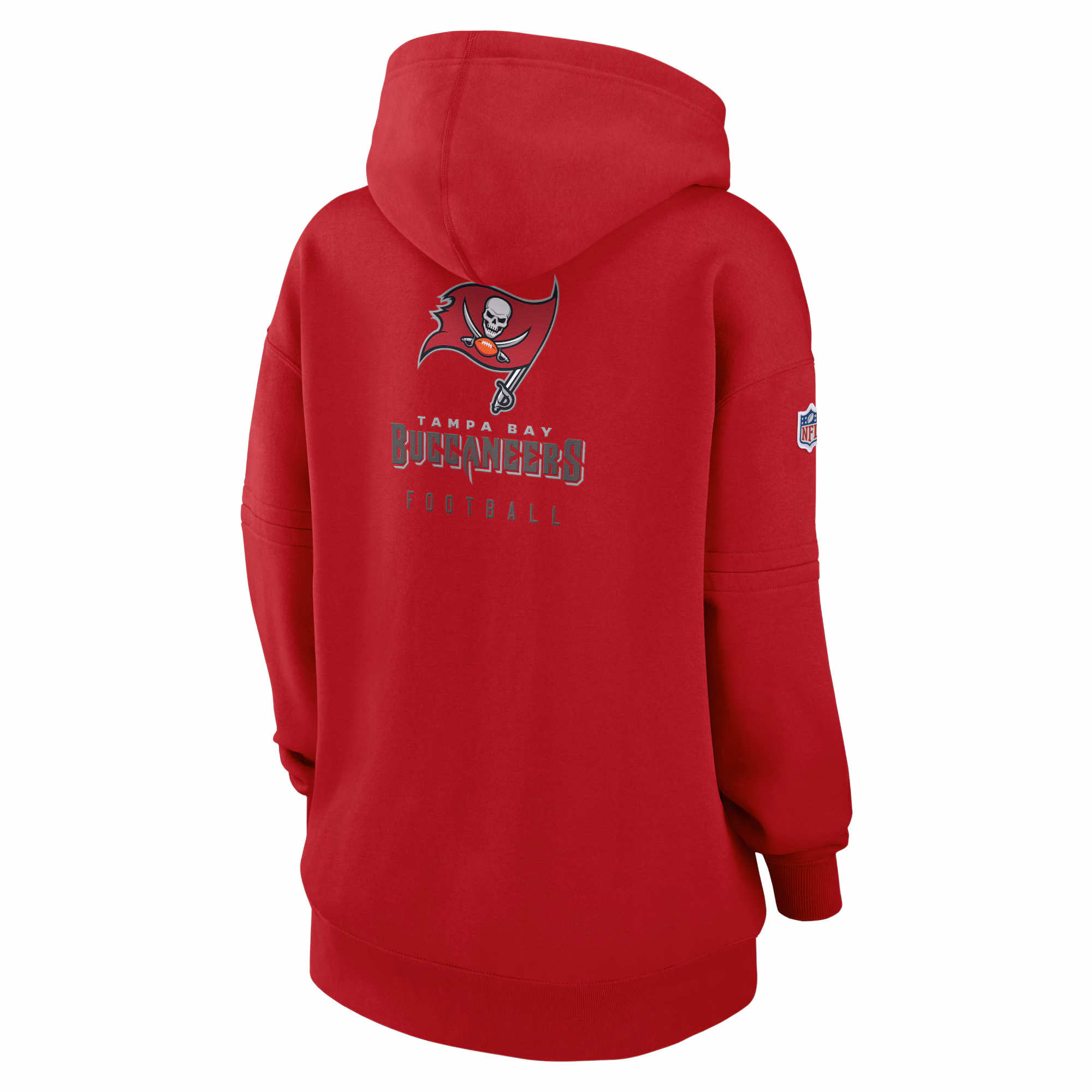 Tampa Bay Buccaneers Women's 2023 Sideline Club Fleece Pullover Hoodie - Red