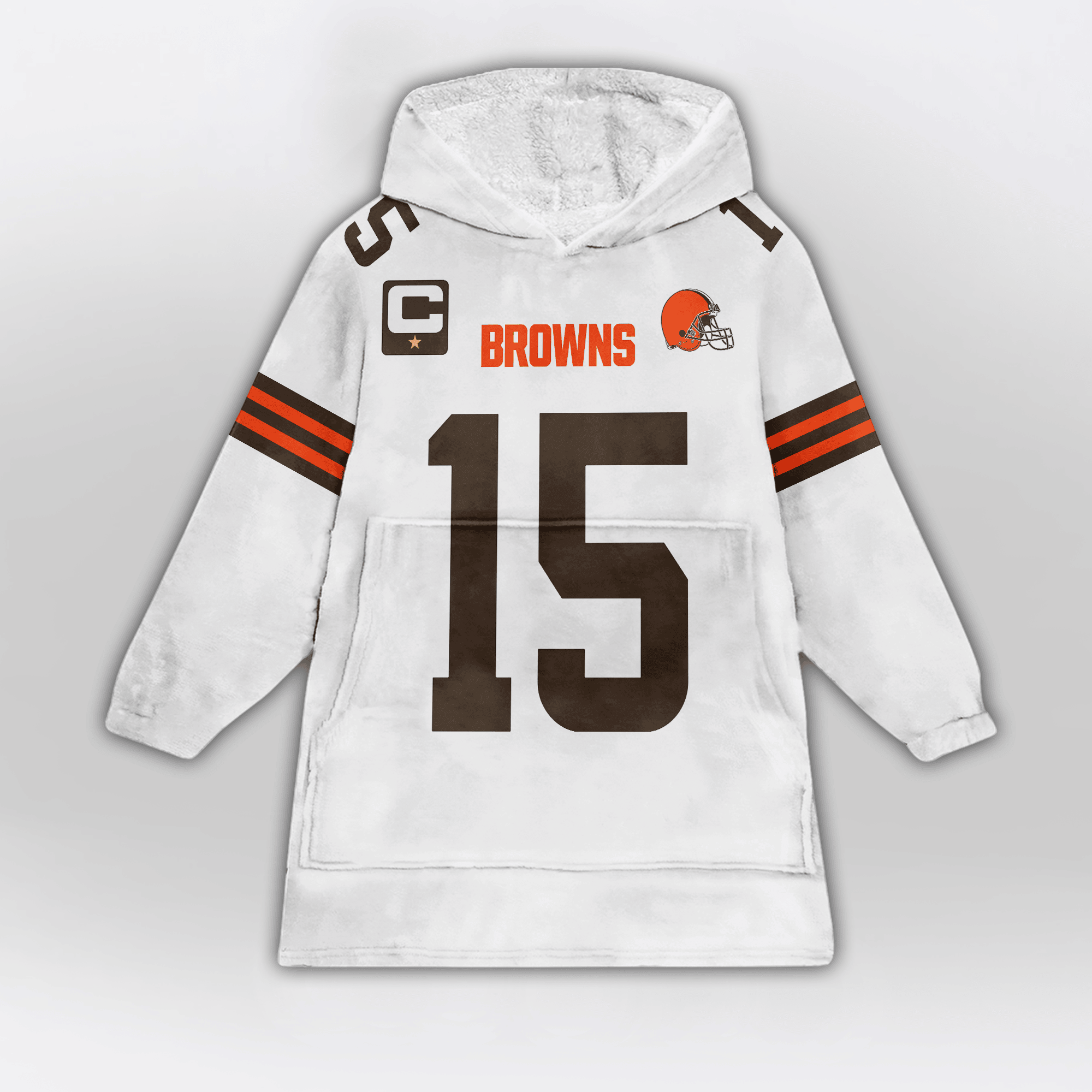 Captain J.F 15 Cleveland Football Unisex Blanket Hoodie