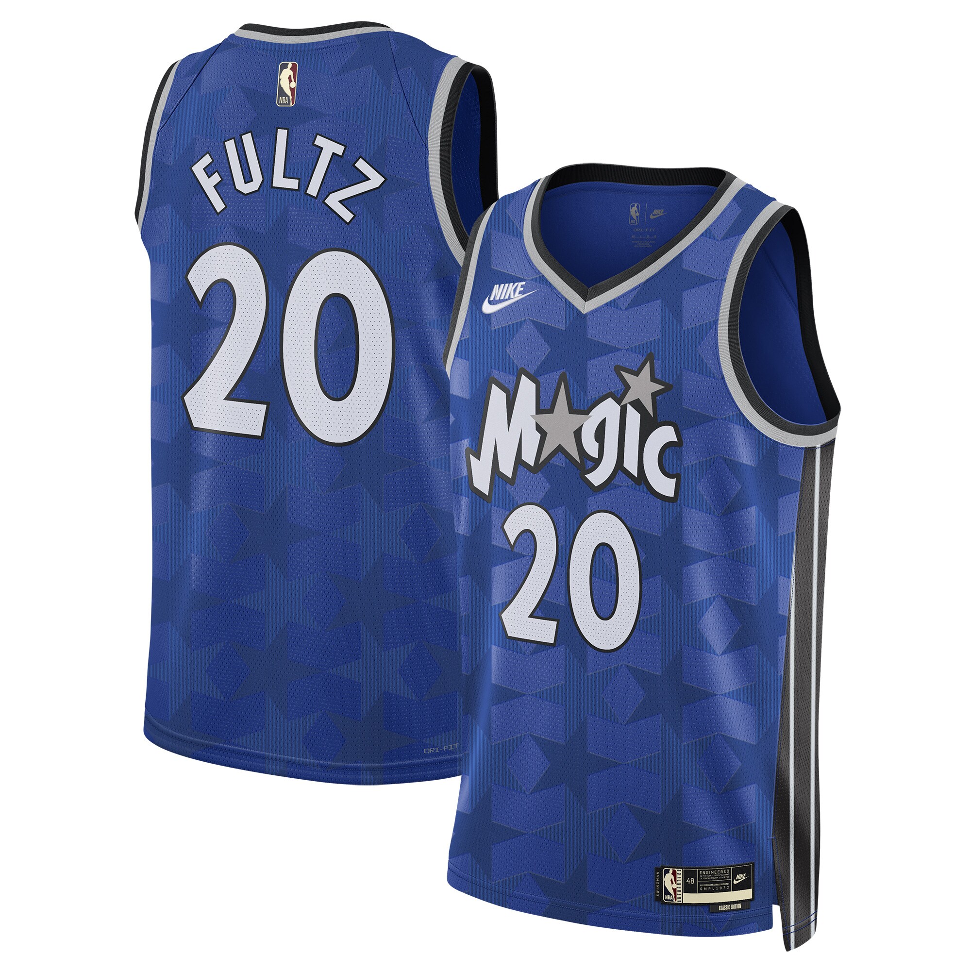 Unisex Orlando Magic Markelle Fultz  Blue 2023/24 Swingman Jersey - Classic Edition
