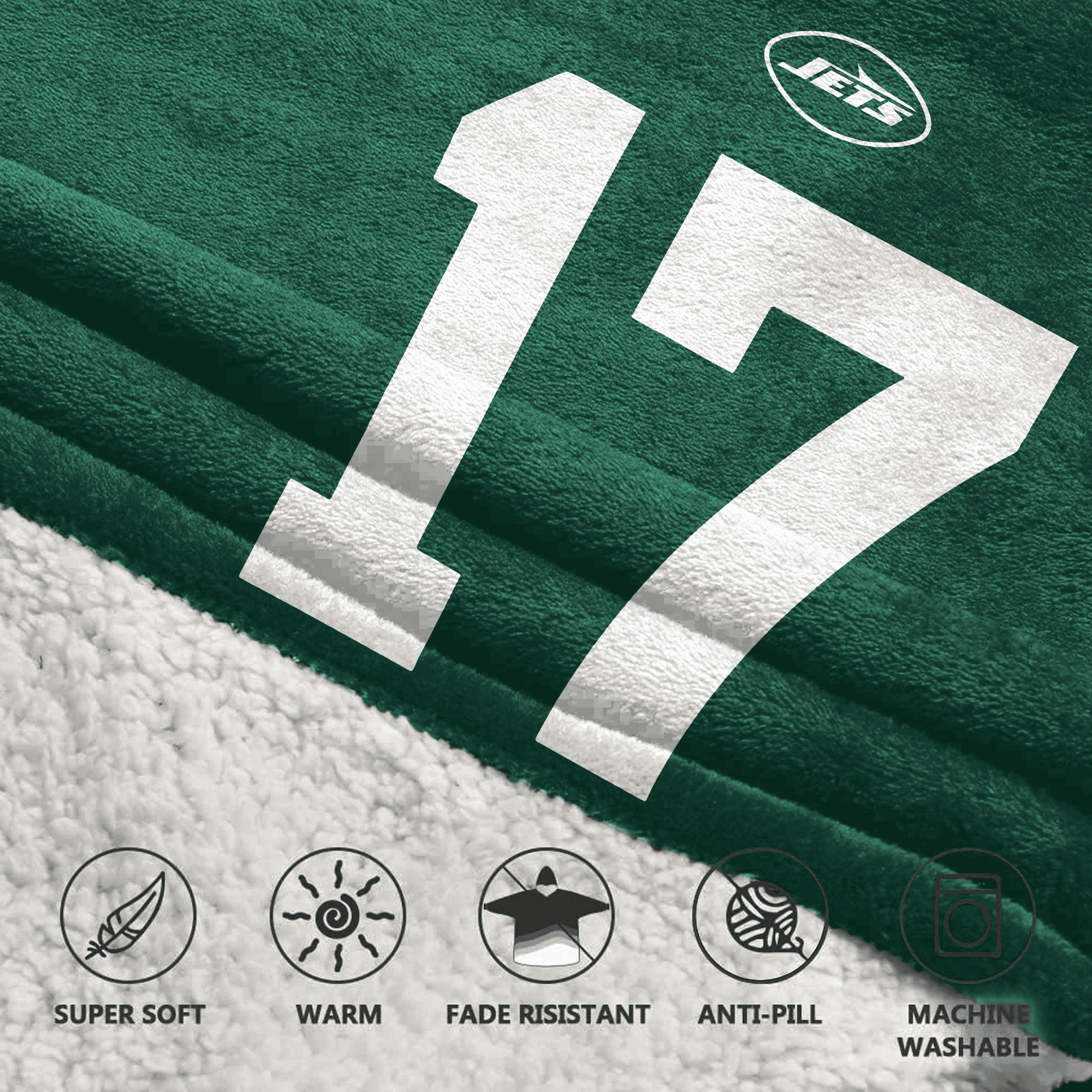 Adult DA 17 New York Football Unisex Blanket Hoodie