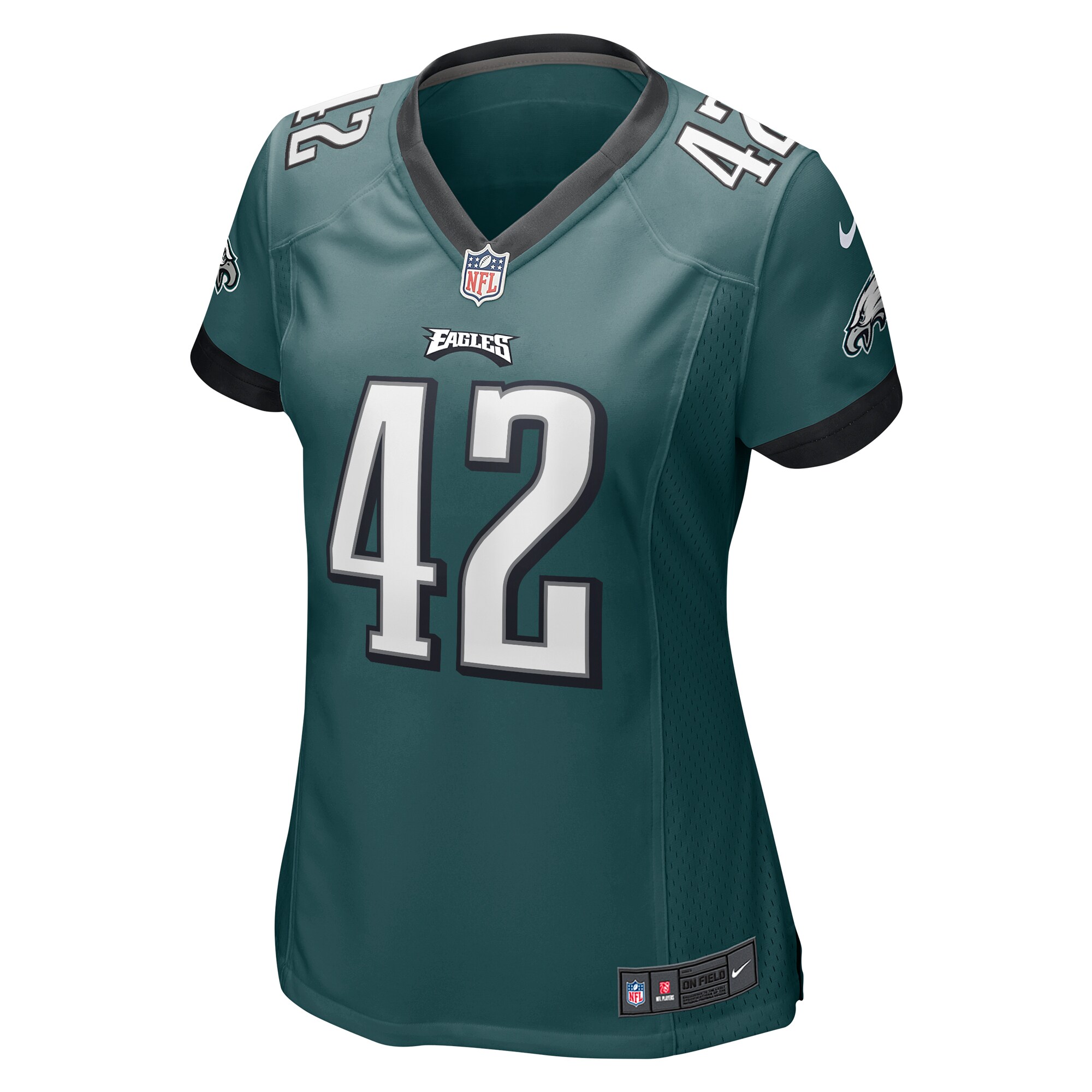 K'Von Wallace Philadelphia Eagles  Women's Game Jersey - Midnight Green