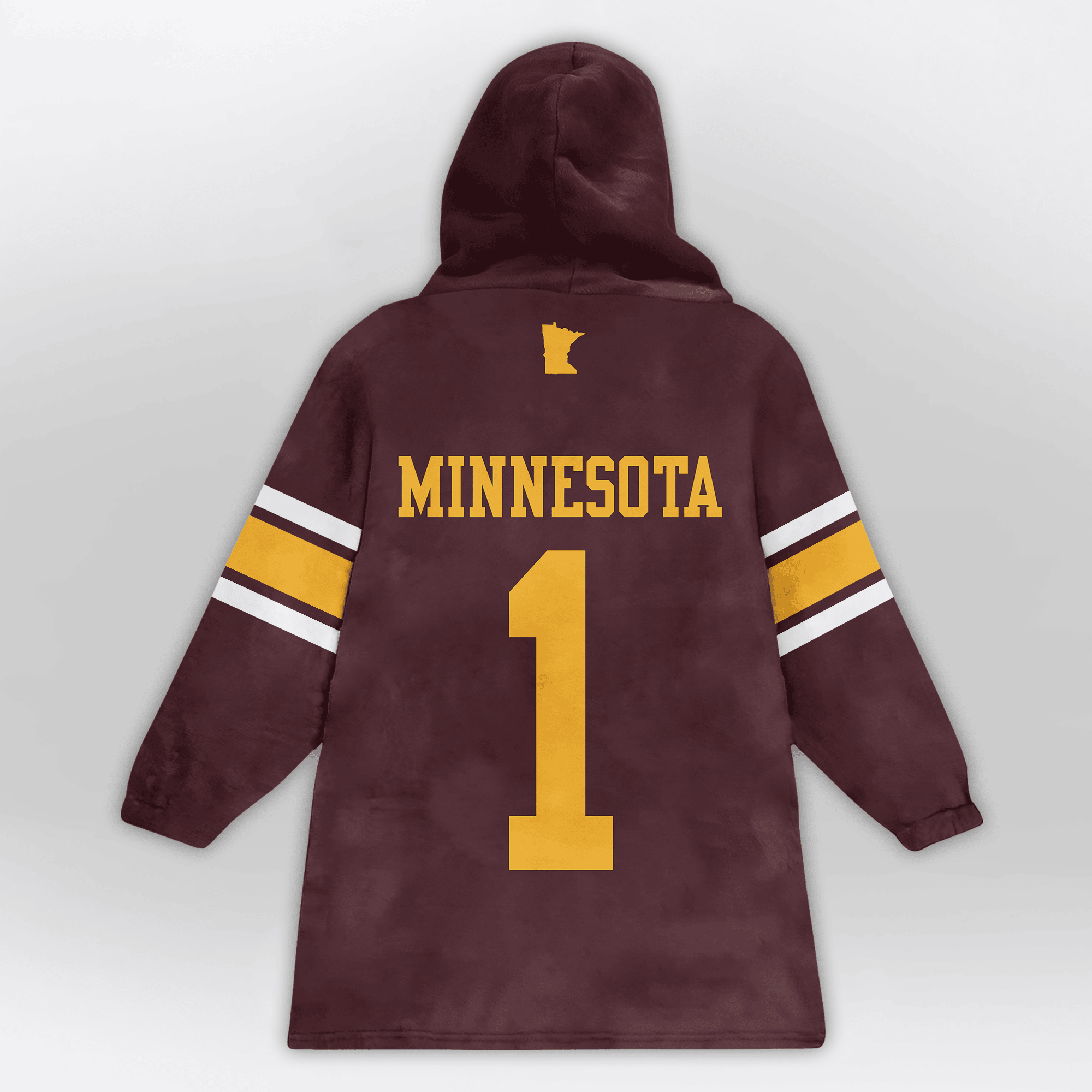 Kid #1 Minnesota Football Unisex Blanket Hoodie