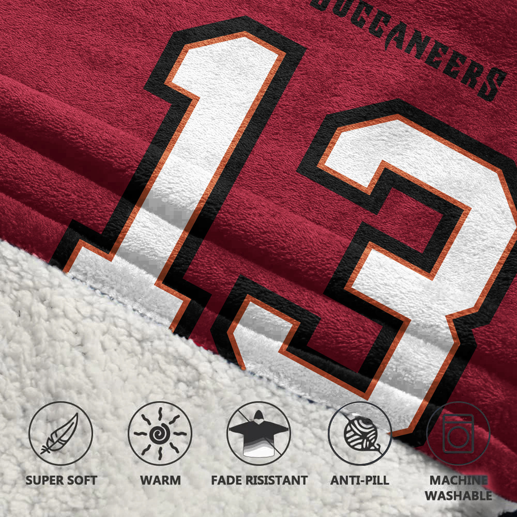 Adult M.E 13 Tampa Bay Football Unisex Blanket Hoodie