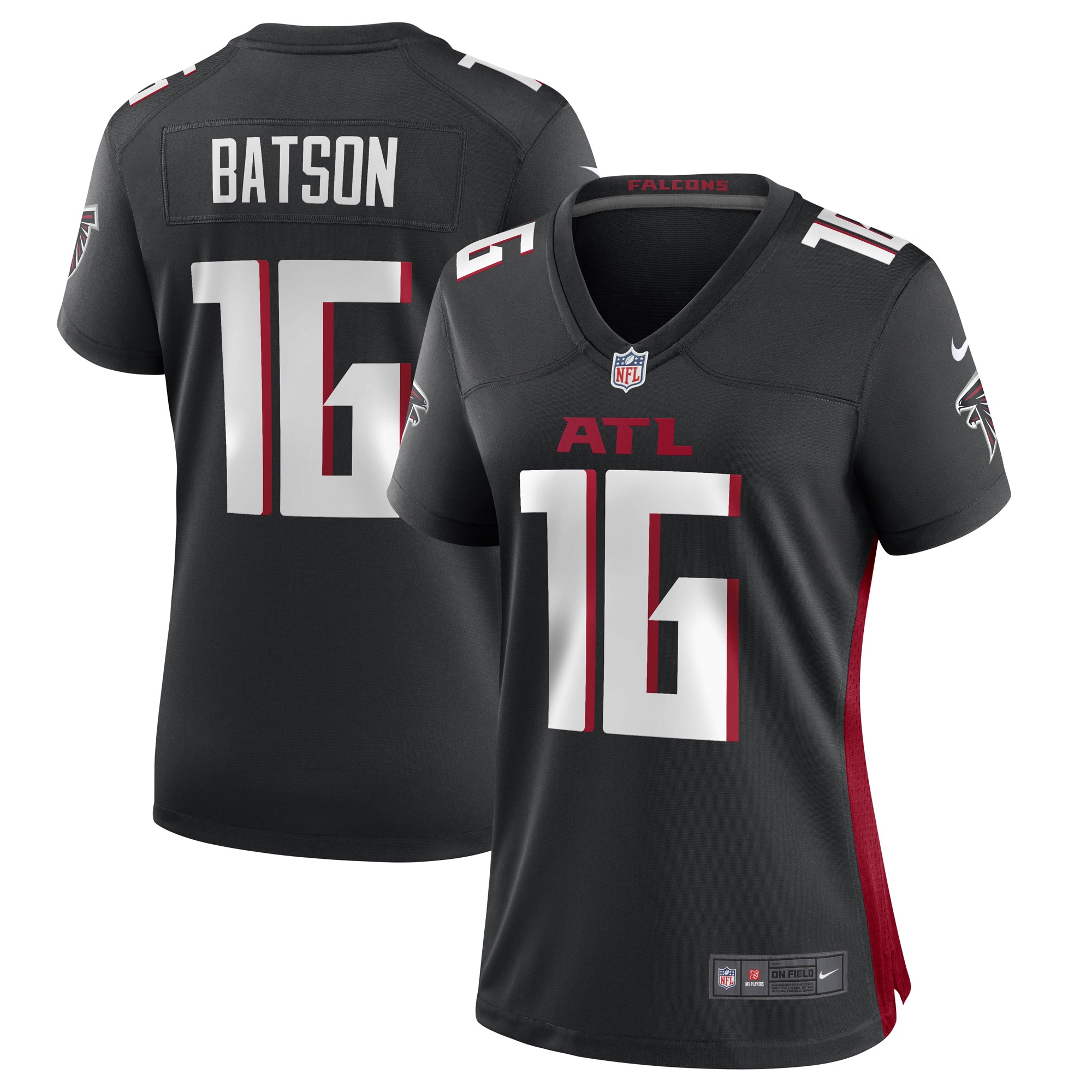 Cameron Batson Atlanta Falcons  Women's Game Player Jersey - Black