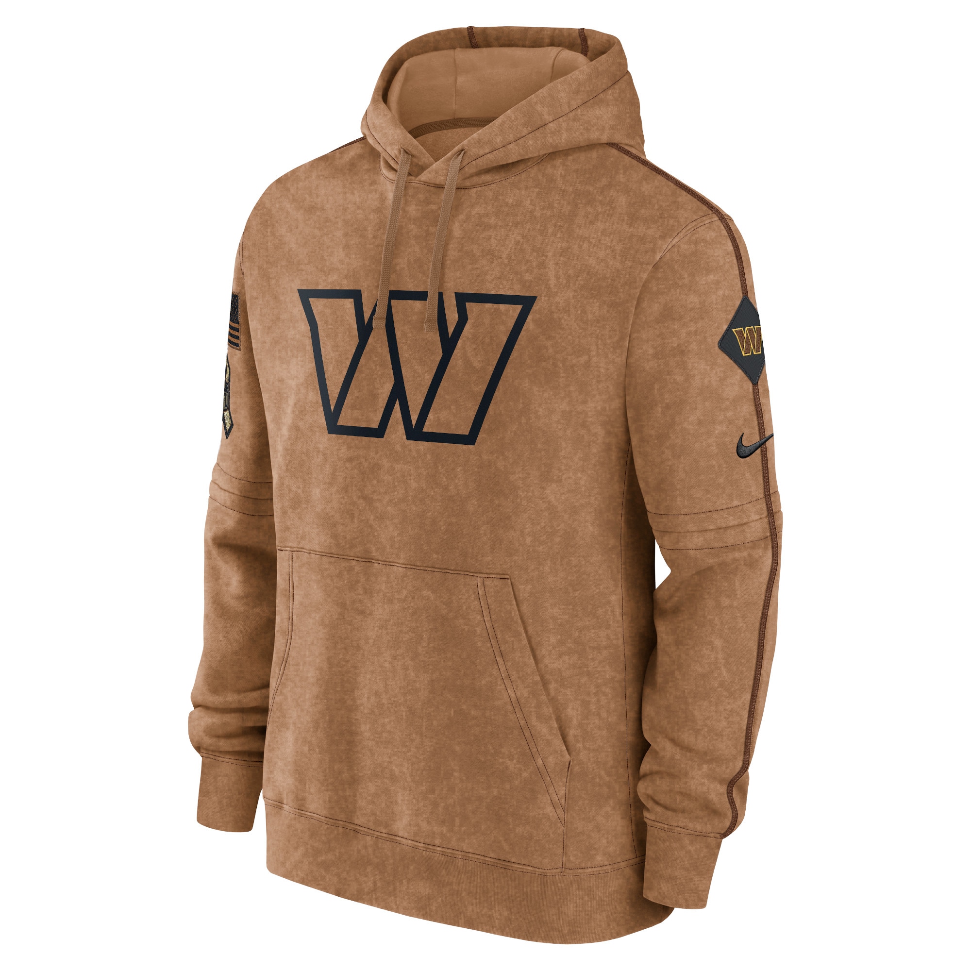 Washington Commanders  2023 Salute To Service Club Pullover Hoodie - Brown