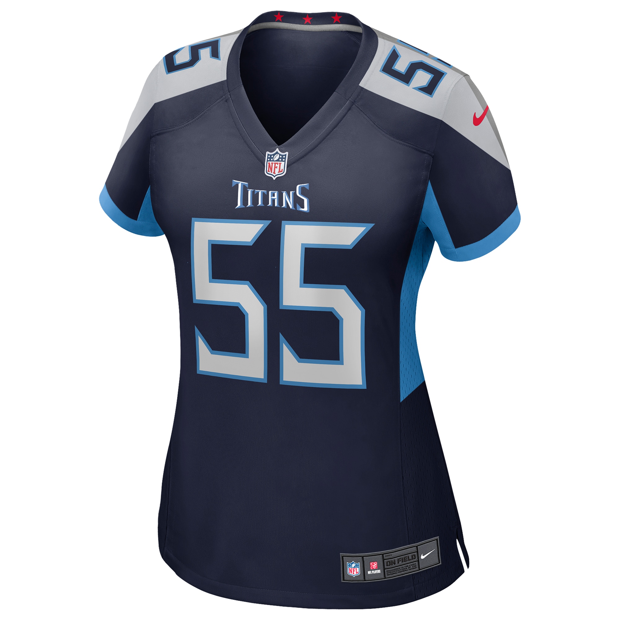 JC Latham Tennessee Titans Women's Team Game Jersey -  Navy