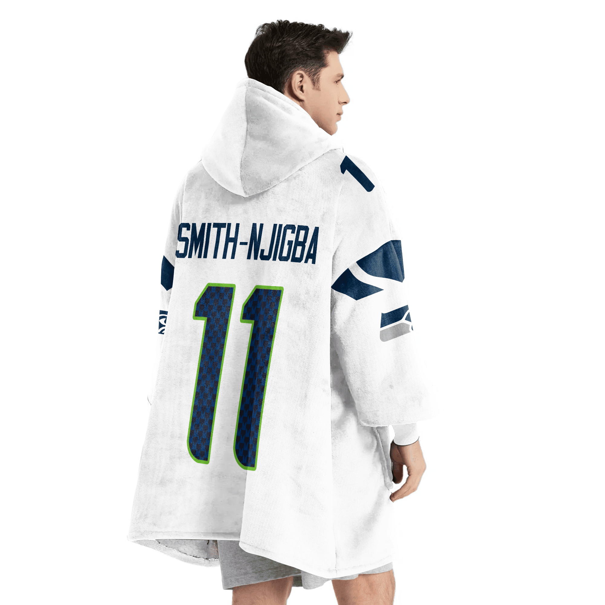 Adult 11 Seattle Football Unisex Blanket Hoodie