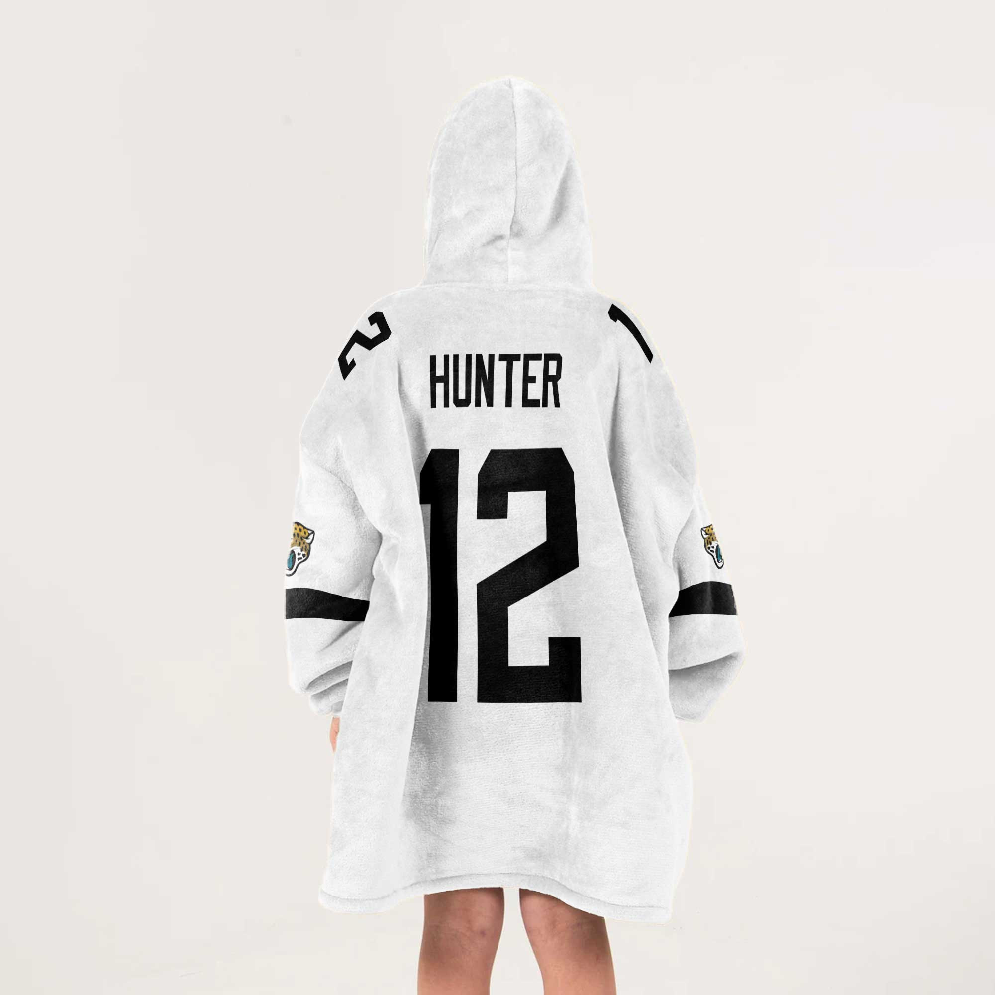 Kid 12 Jacksonville Football Unisex Blanket Hoodie