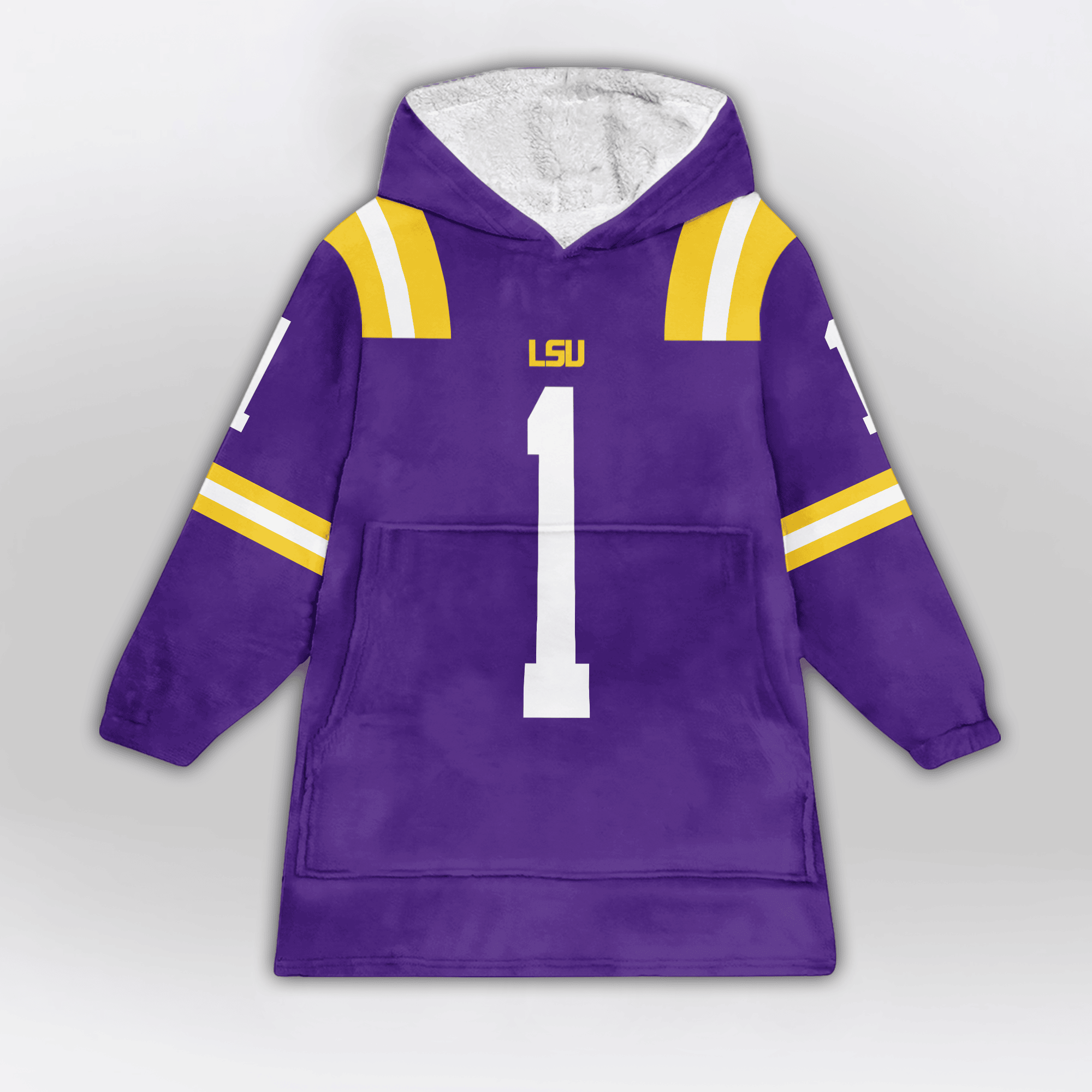 Kid #1 LSU Football Unisex Blanket Hoodie