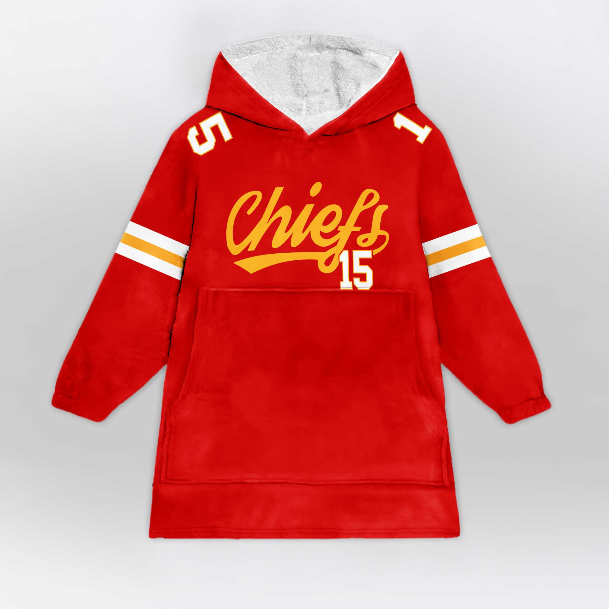 Adult P.M. 15 Kansas City Football Unisex Blanket Hoodie