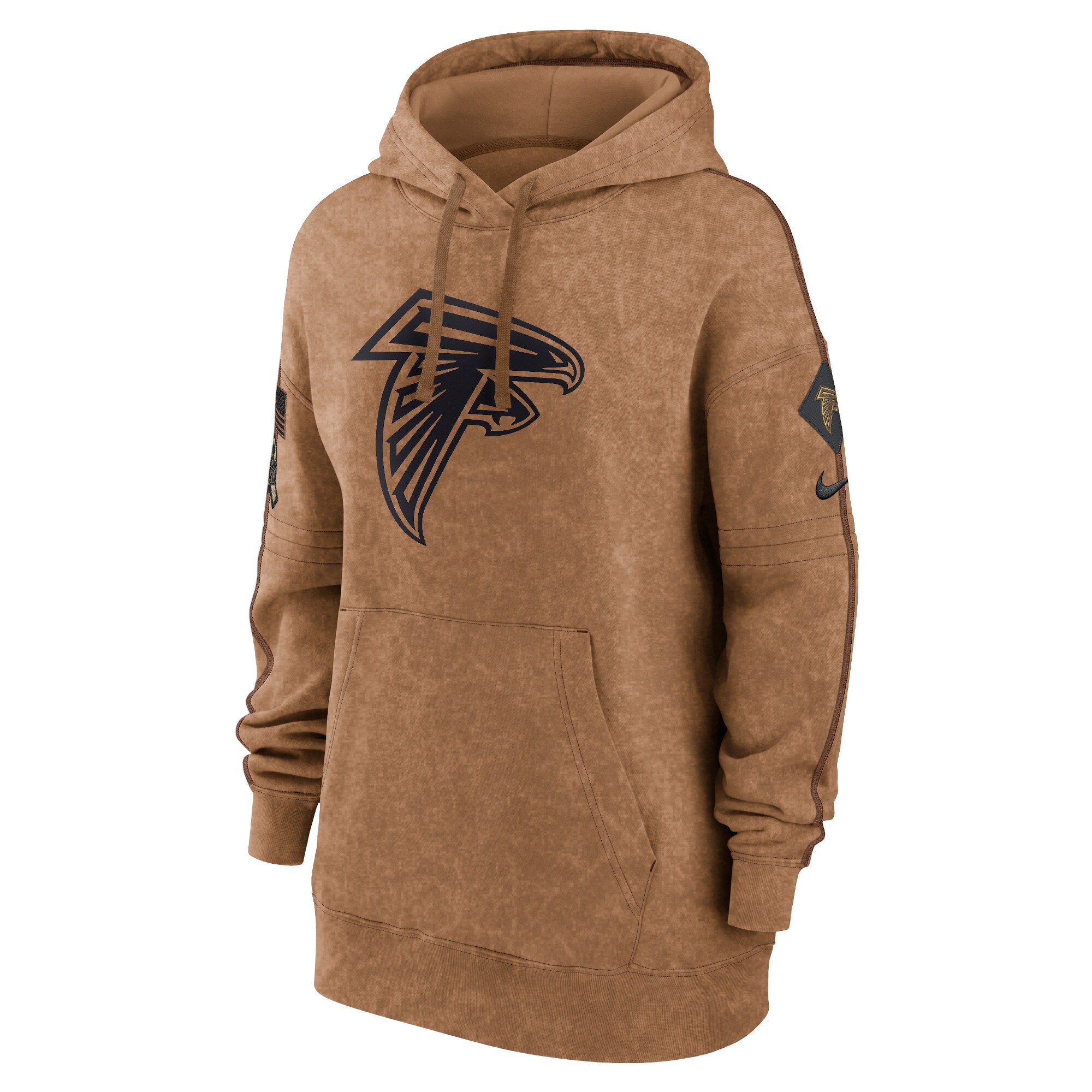 Atlanta Falcons  Women's 2023 Salute to Service Pullover Hoodie - Brown