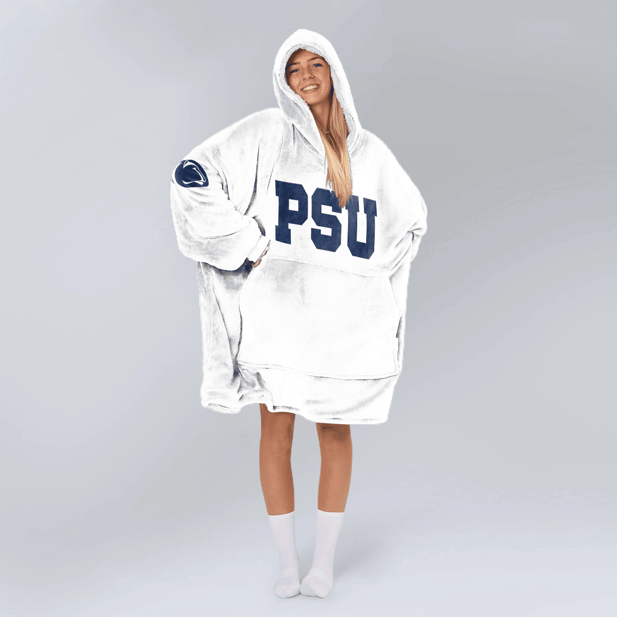 Adult 1 Penn State Football Unisex Blanket Hoodie