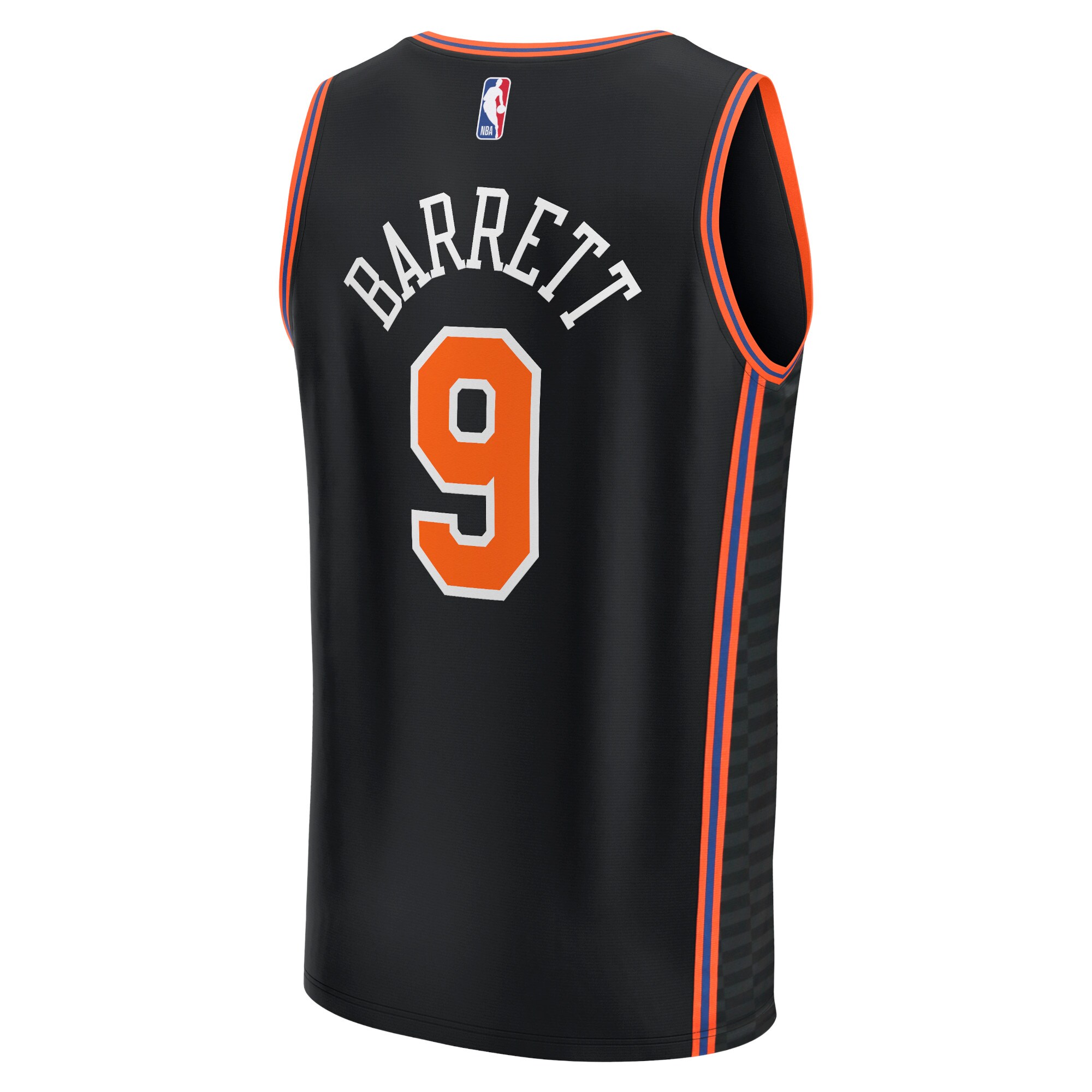 RJ Barrett New York Knicks  2021/22 Fast Break Replica Jersey - City Edition - Black