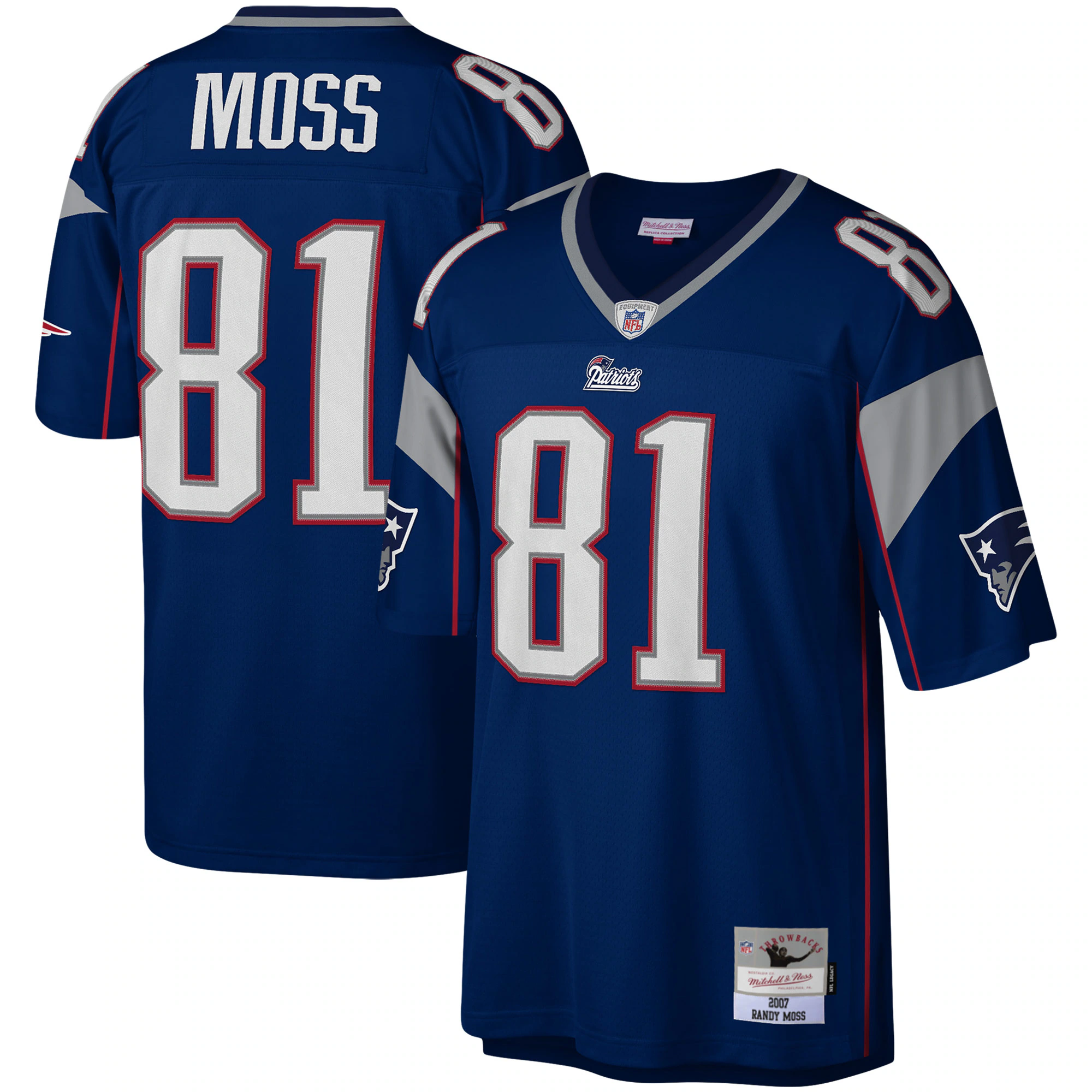 Randy Moss New England Patriots Legacy Replica Jersey - Navy