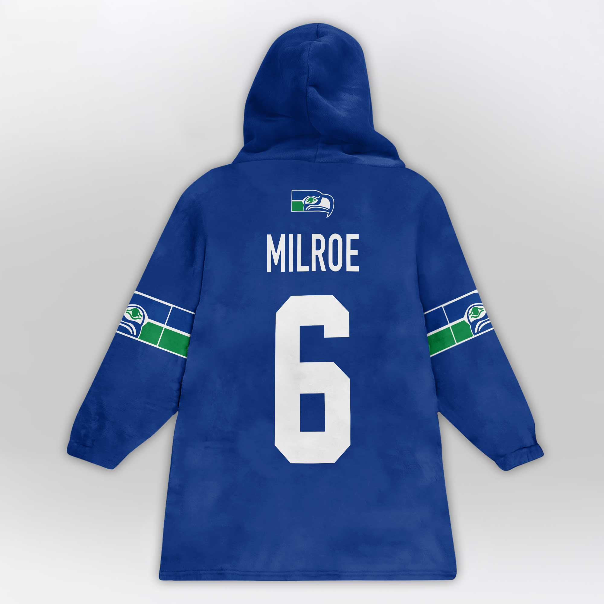 Kid 6 Seattle Football Unisex Blanket Hoodie