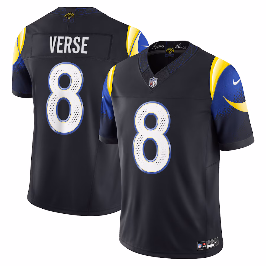 Jared Verse #8 Los Angeles Rams 2025 Rivalries Collection Limited Jersey - Midnight Blue