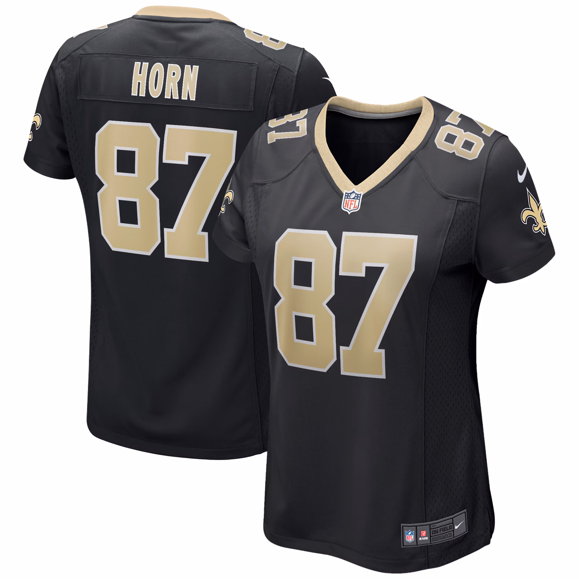 Joe Horn New Orleans Saints Women's Game Retired Player Jersey - Black