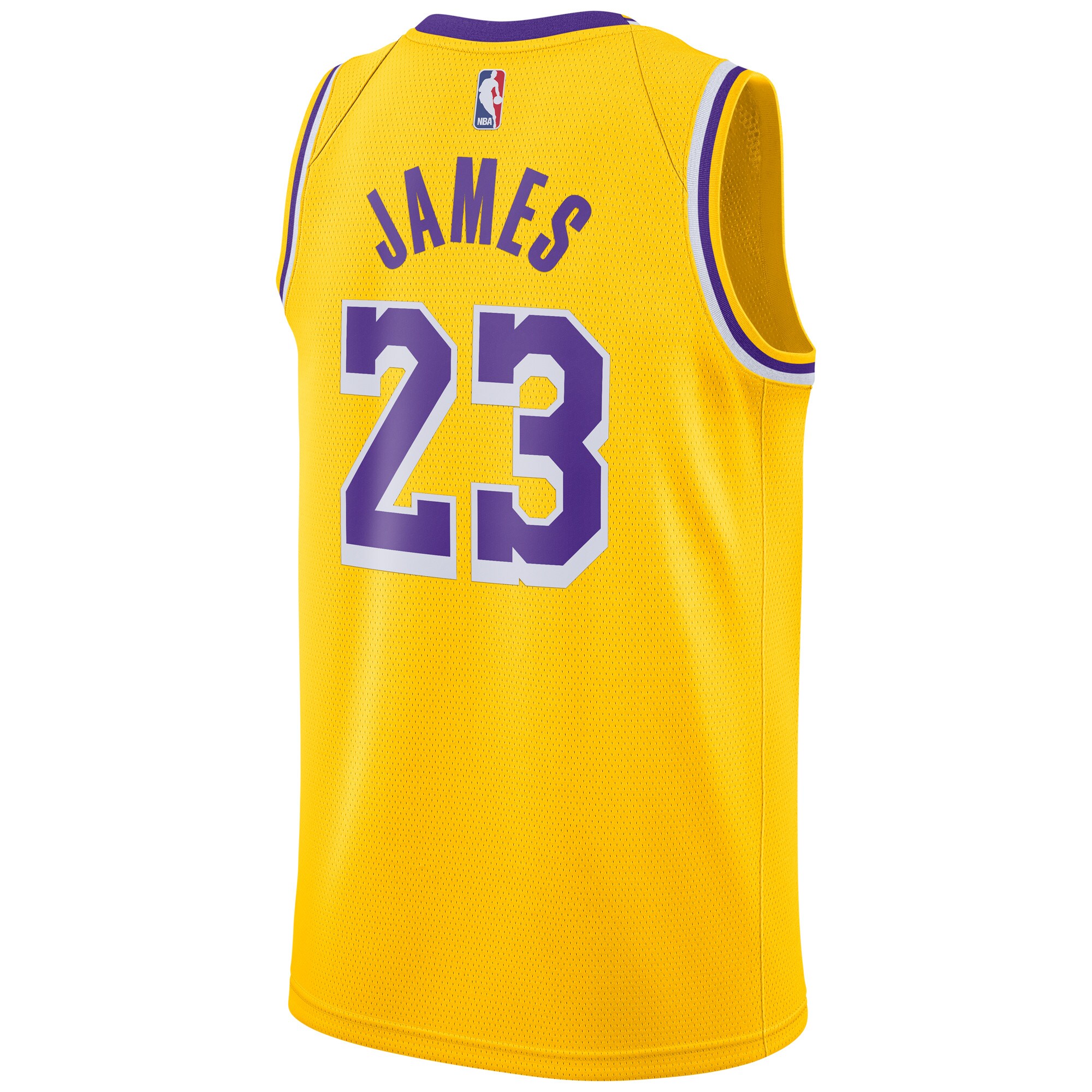 LeBron James Los Angeles Lakers Swingman Player Jersey Gold - Icon Edition