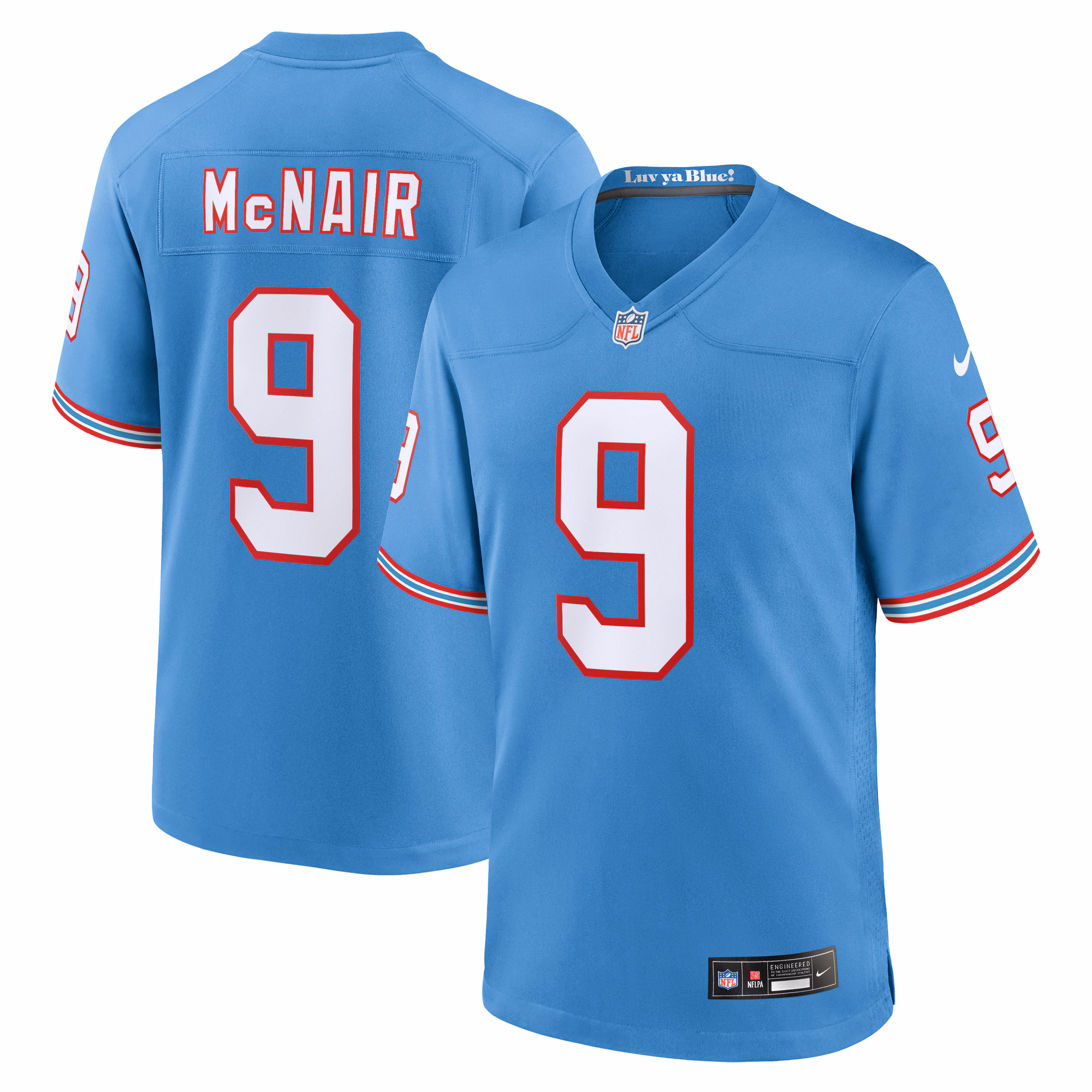 Steve McNair Tennessee Titans Game Retired Player Jersey - Navy