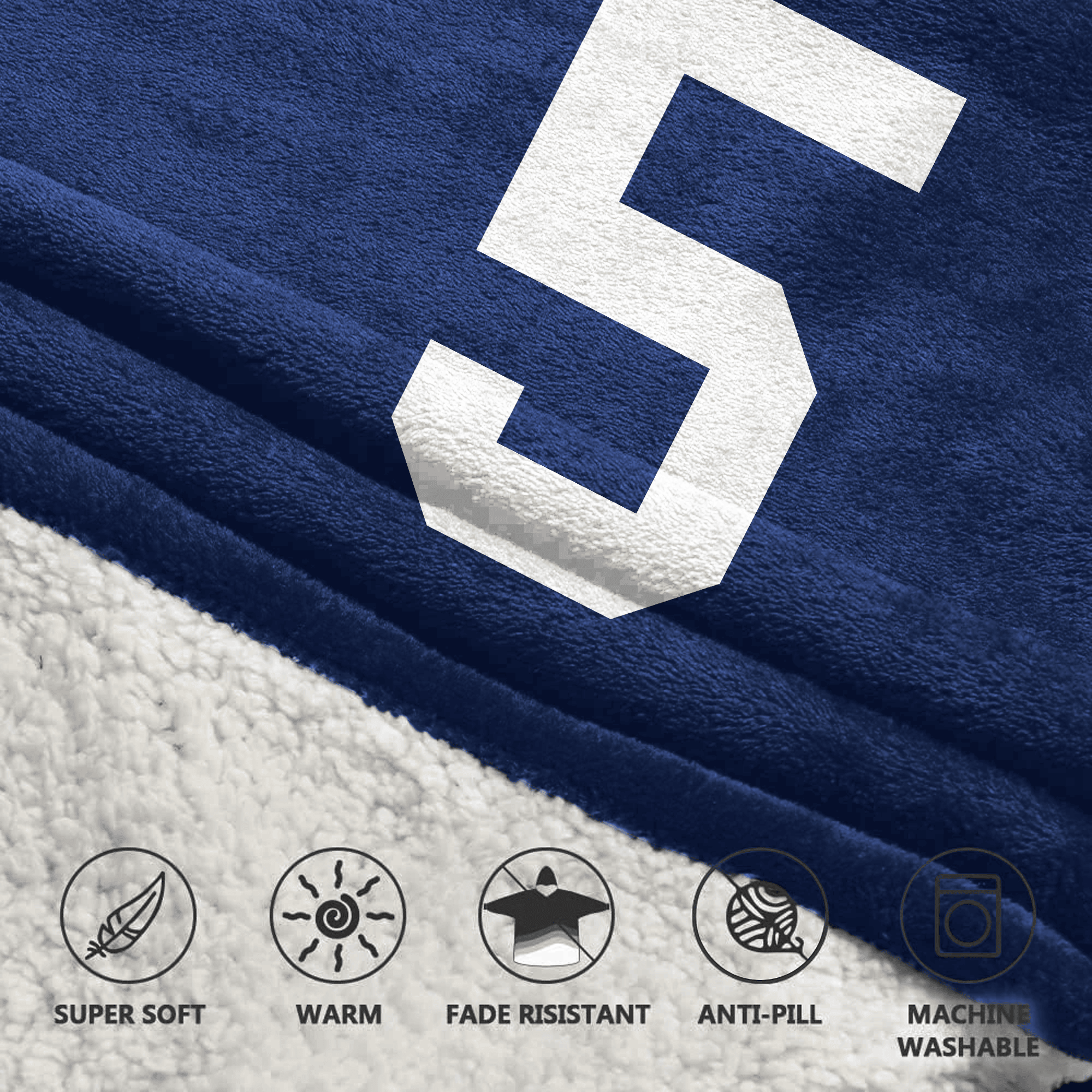 Kid K.T 5 New York G Football Unisex Blanket Hoodie