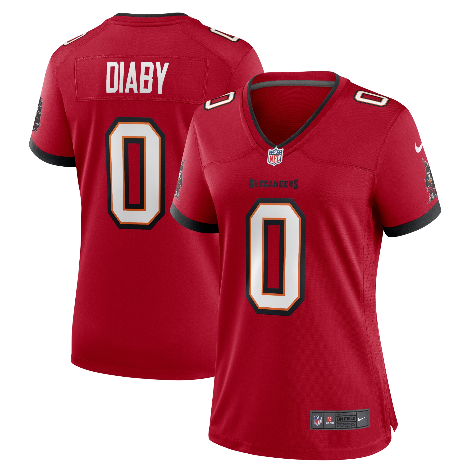 YaYa Diaby Tampa Bay Buccaneers Women's  Game Jersey -  Red