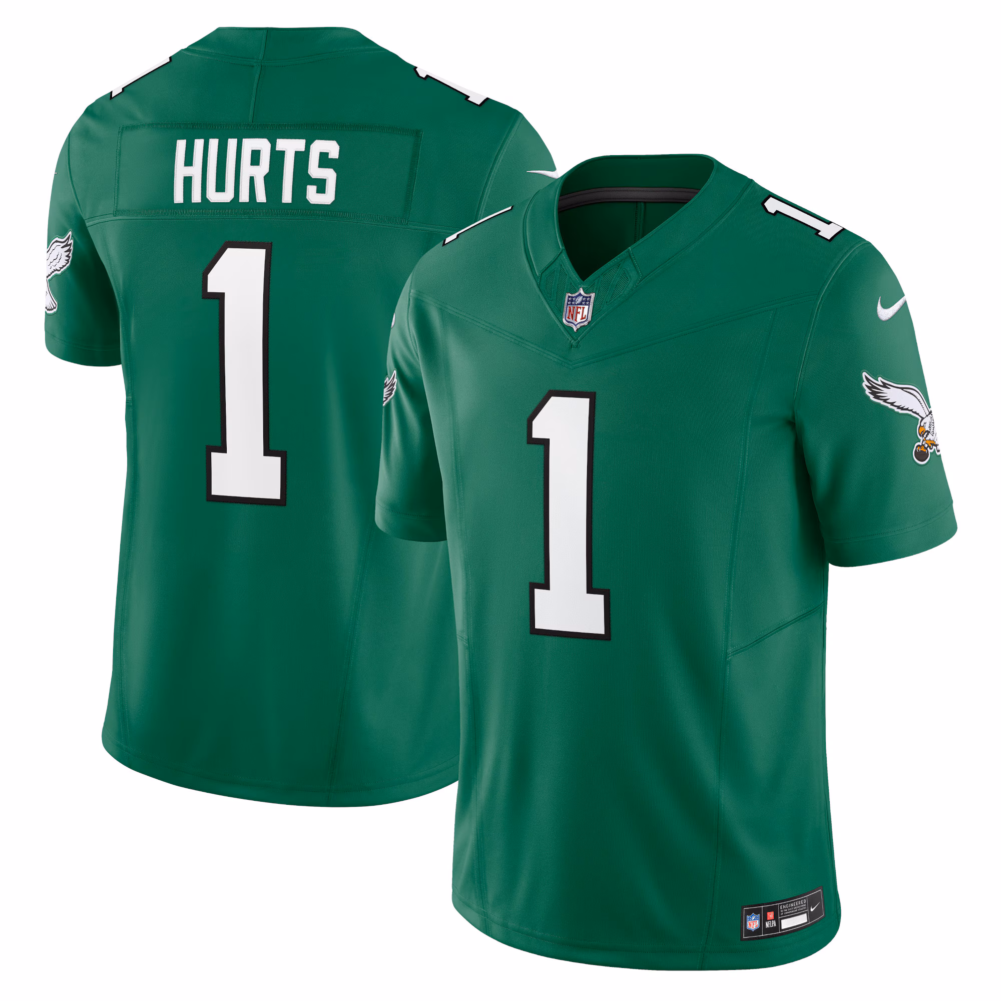 Jalen Hurts Philadelphia Eagles Vapor F.U.S.E. Limited Jersey - Kelly Green