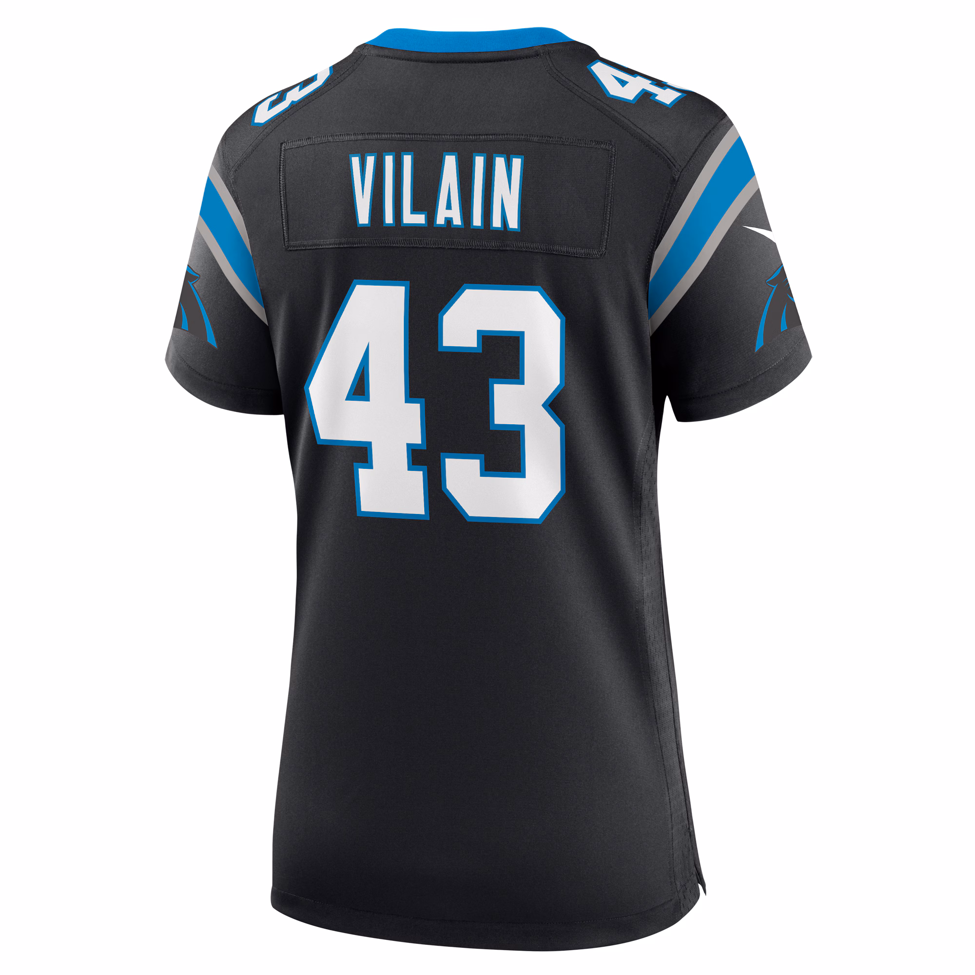 Luiji Vilain Carolina Panthers Women's  Game Jersey -  Black