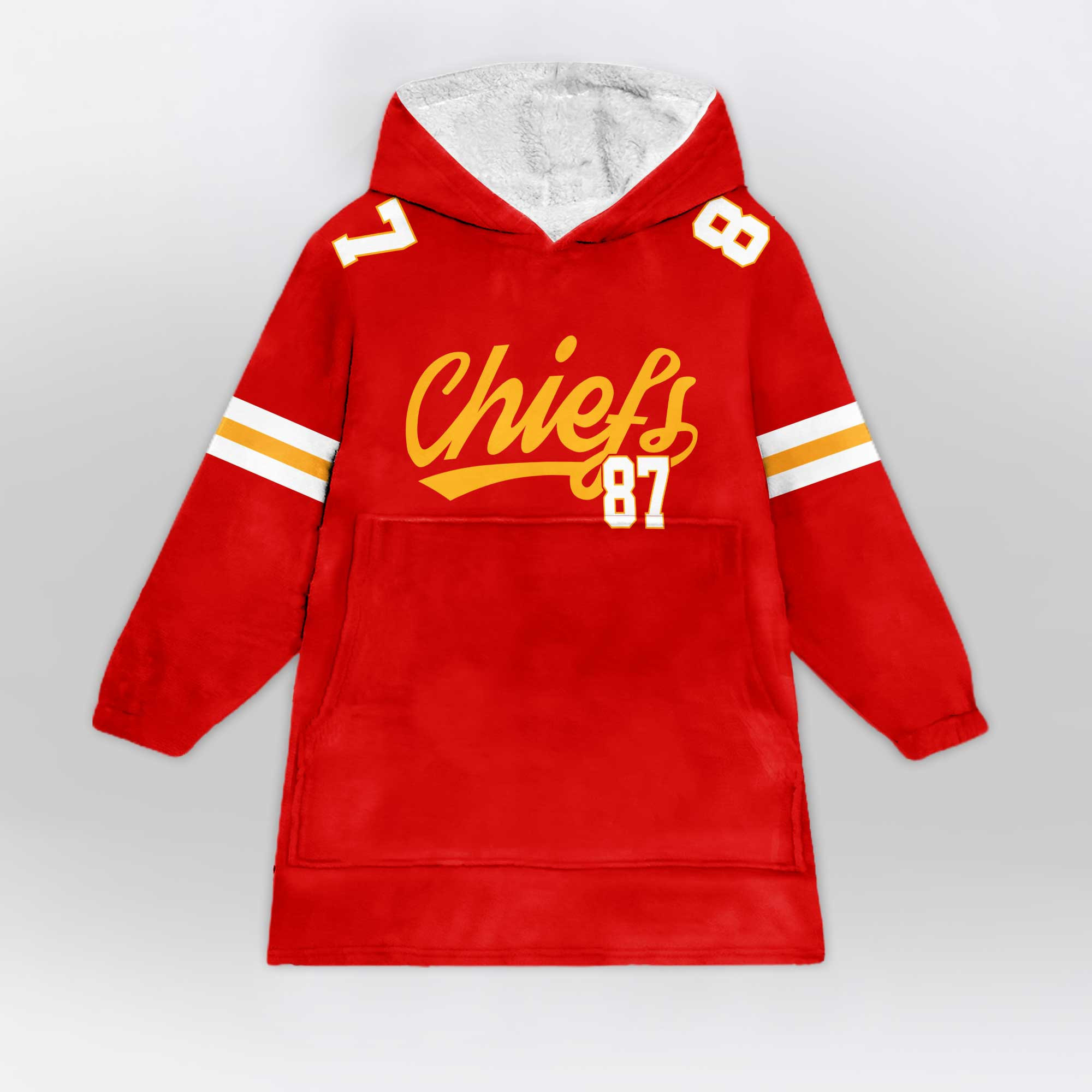 Adult T.K 87 Kansas City Football Unisex Blanket Hoodie